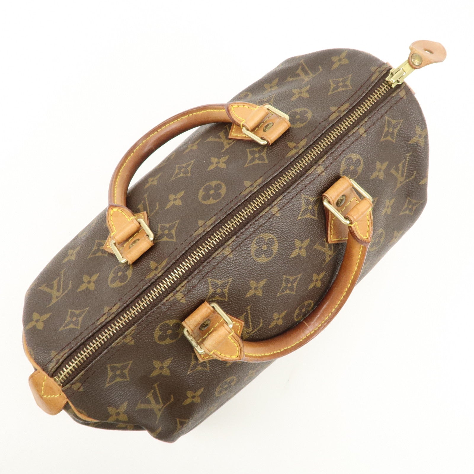 Louis Vuitton Monogram Speedy 30 Hand Bag Boston Bag M41526 Used