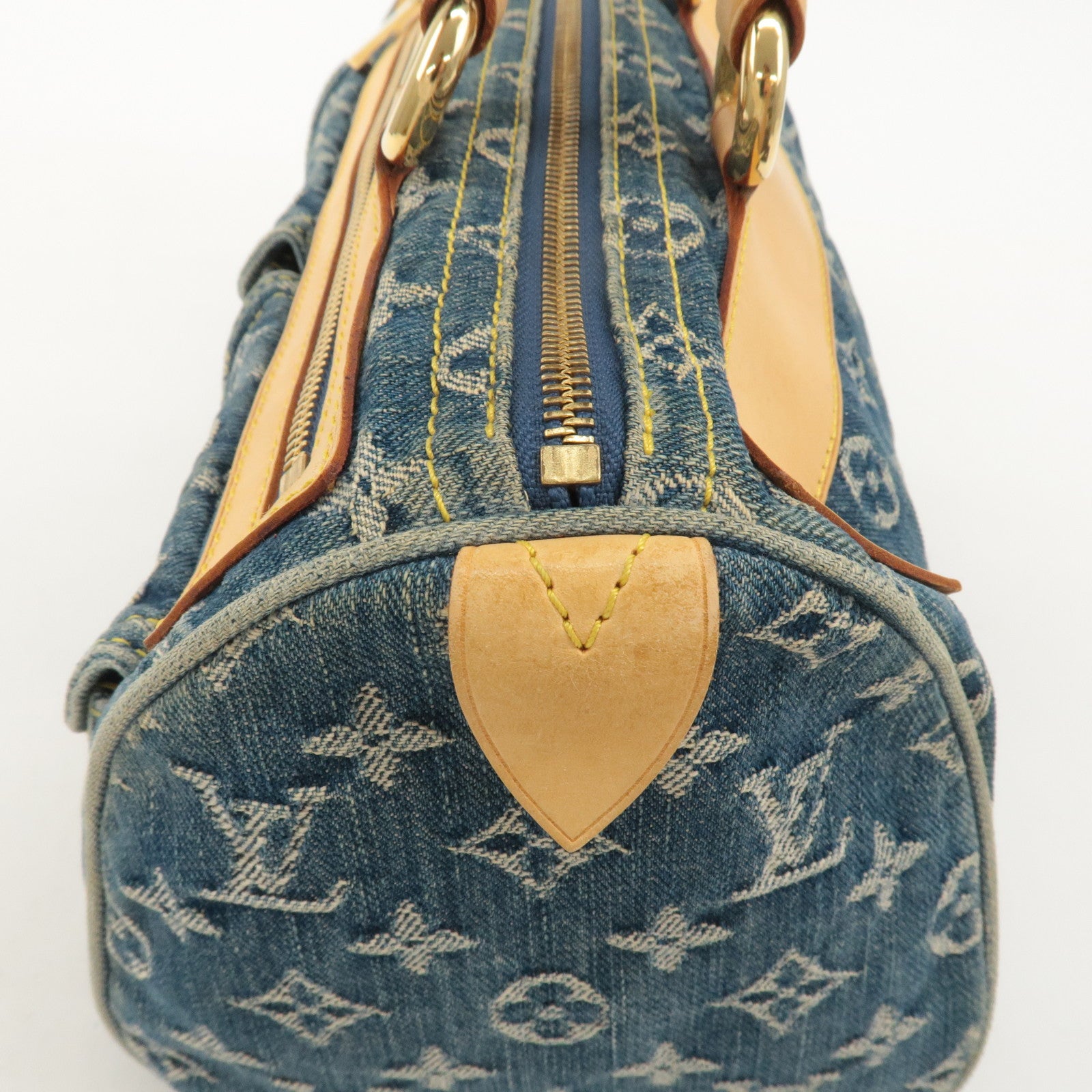 Louis Vuitton Monogram Denim Neo Speedy Boston Bag Blue M95019