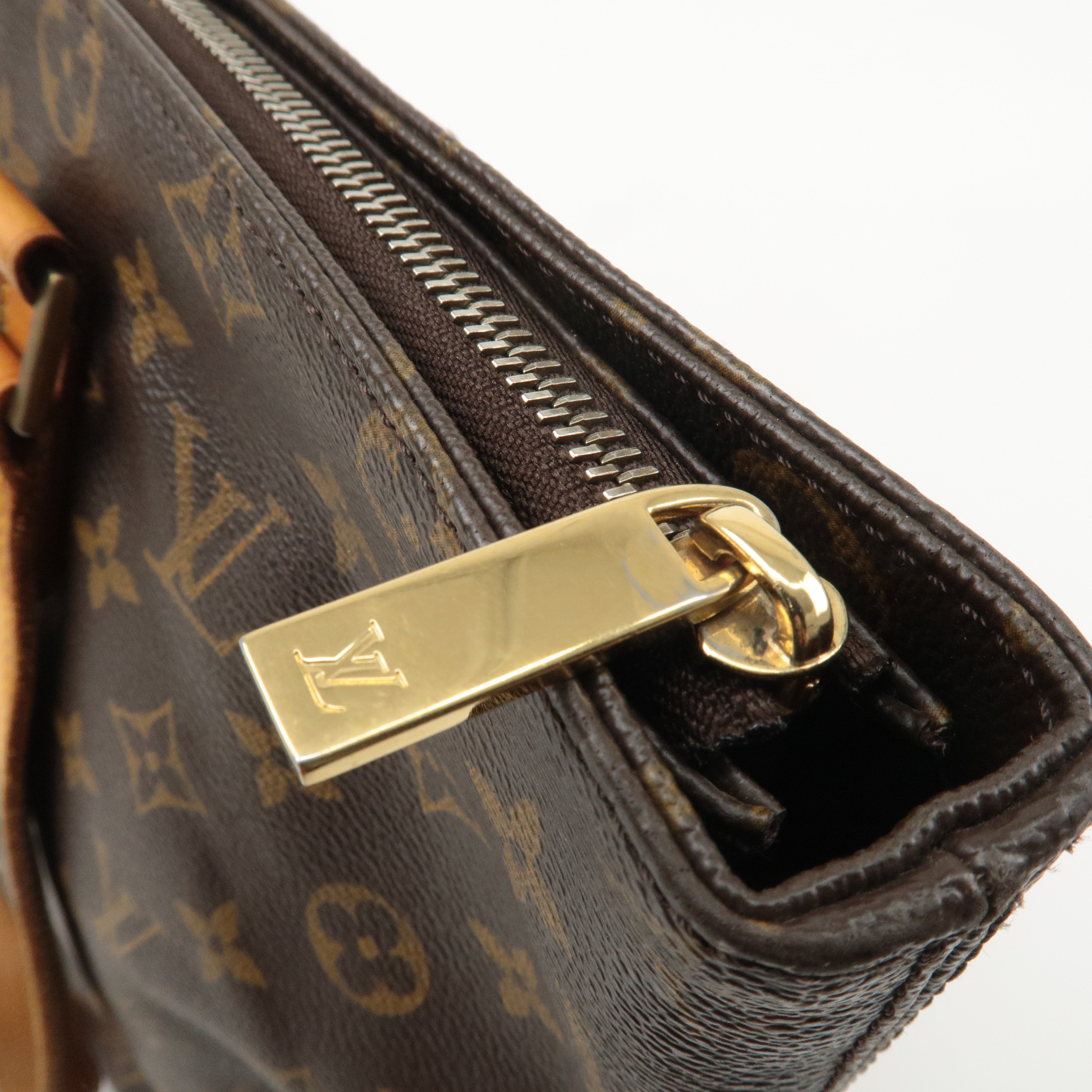 Louis Vuitton Monogram Cabas Mezzo Tote Bag Brown M51151