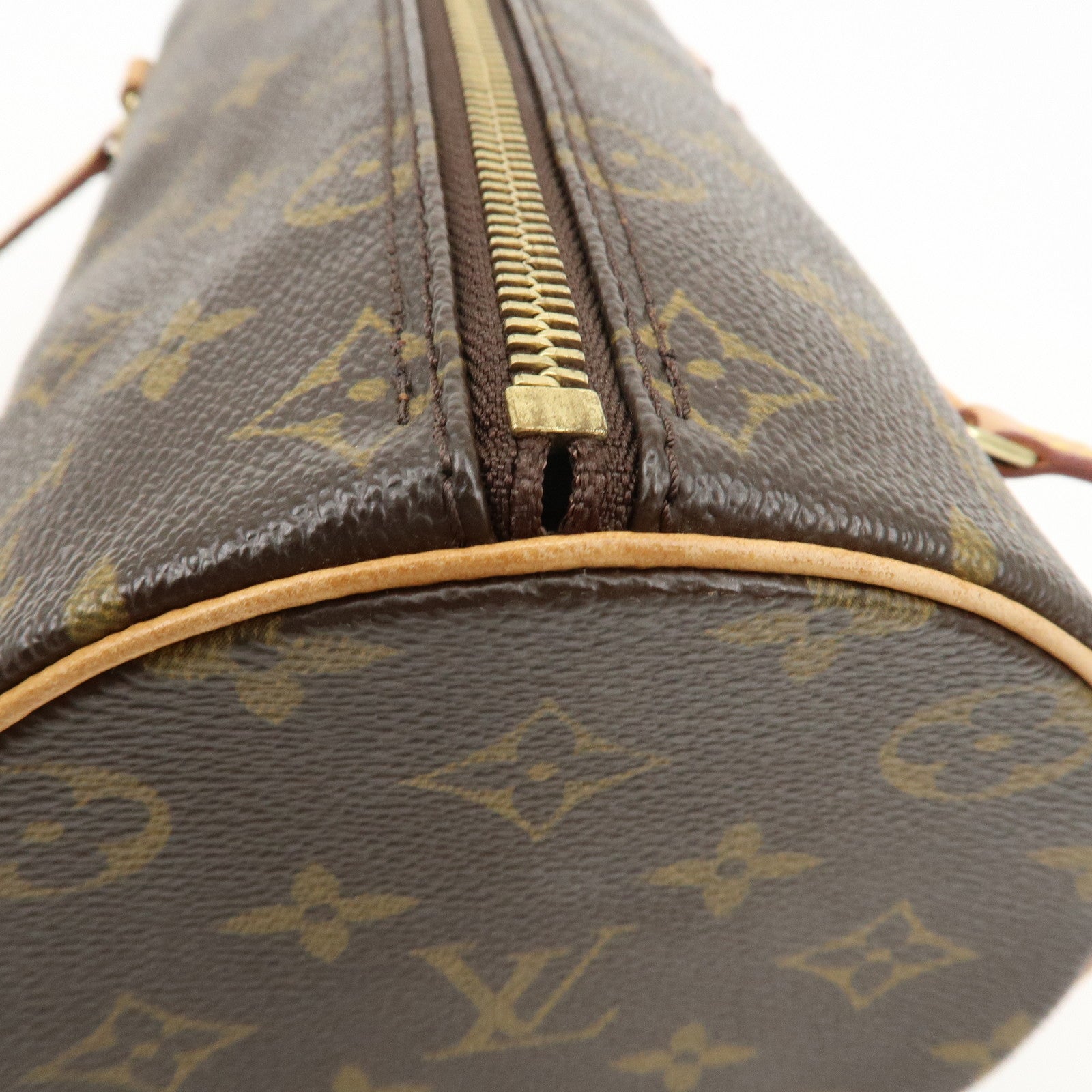 Louis Vuitton Monogram Papillon 26 Hand Bag Brown New Style M51386 Used