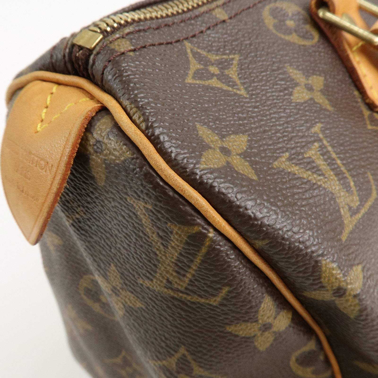 Louis Vuitton Monogram Speedy 30 Hand Bag Boston Bag M41108 Used