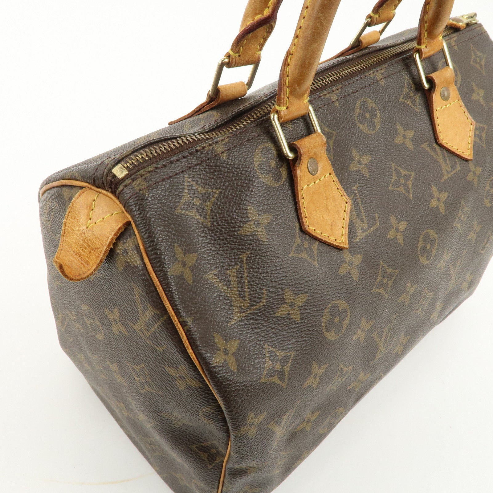 Louis Vuitton Monogram Speedy 30 Hand Bag Boston Bag M41108 Used