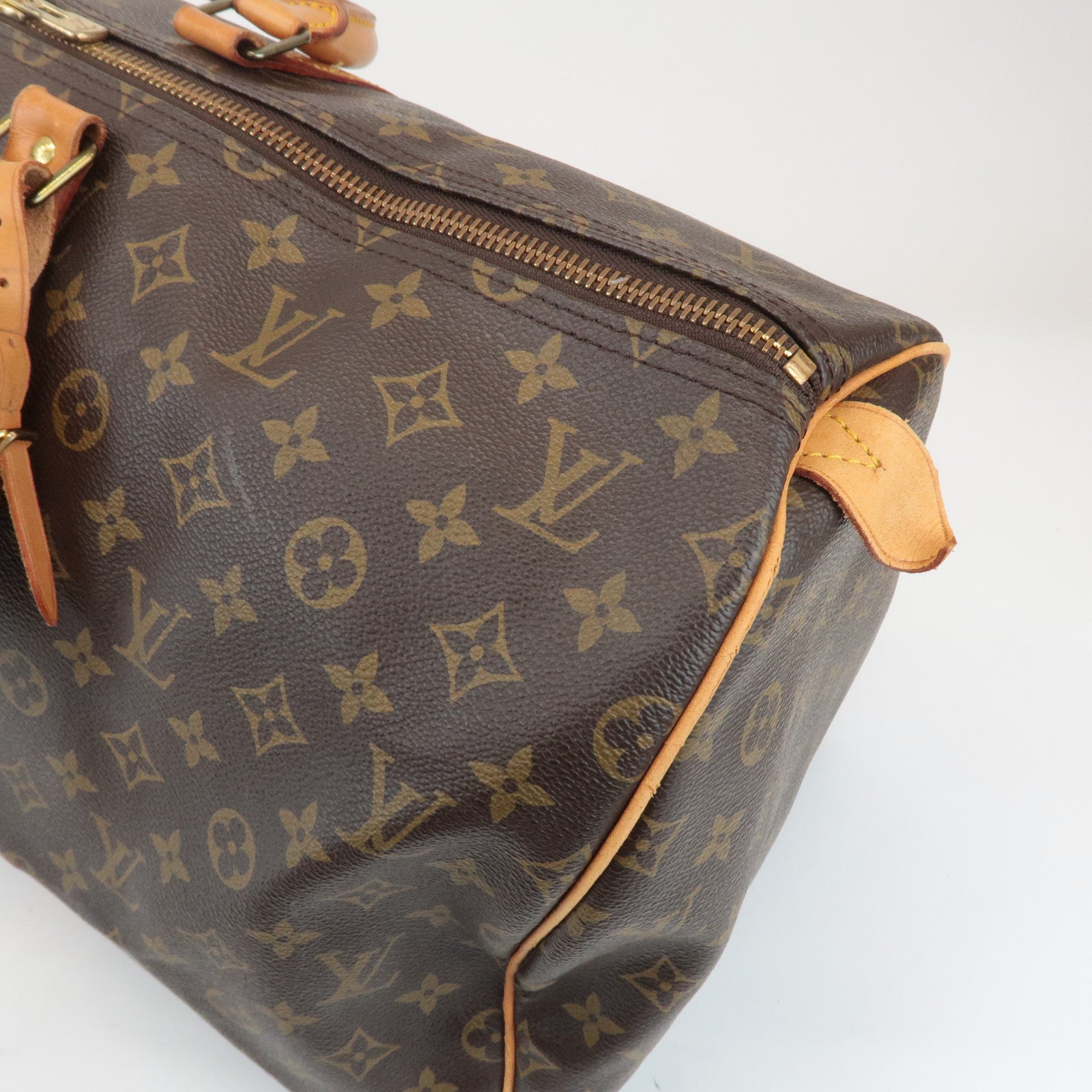 Louis Vuitton Monogram Keep All 55 Boston Bag Brown M41424 Used