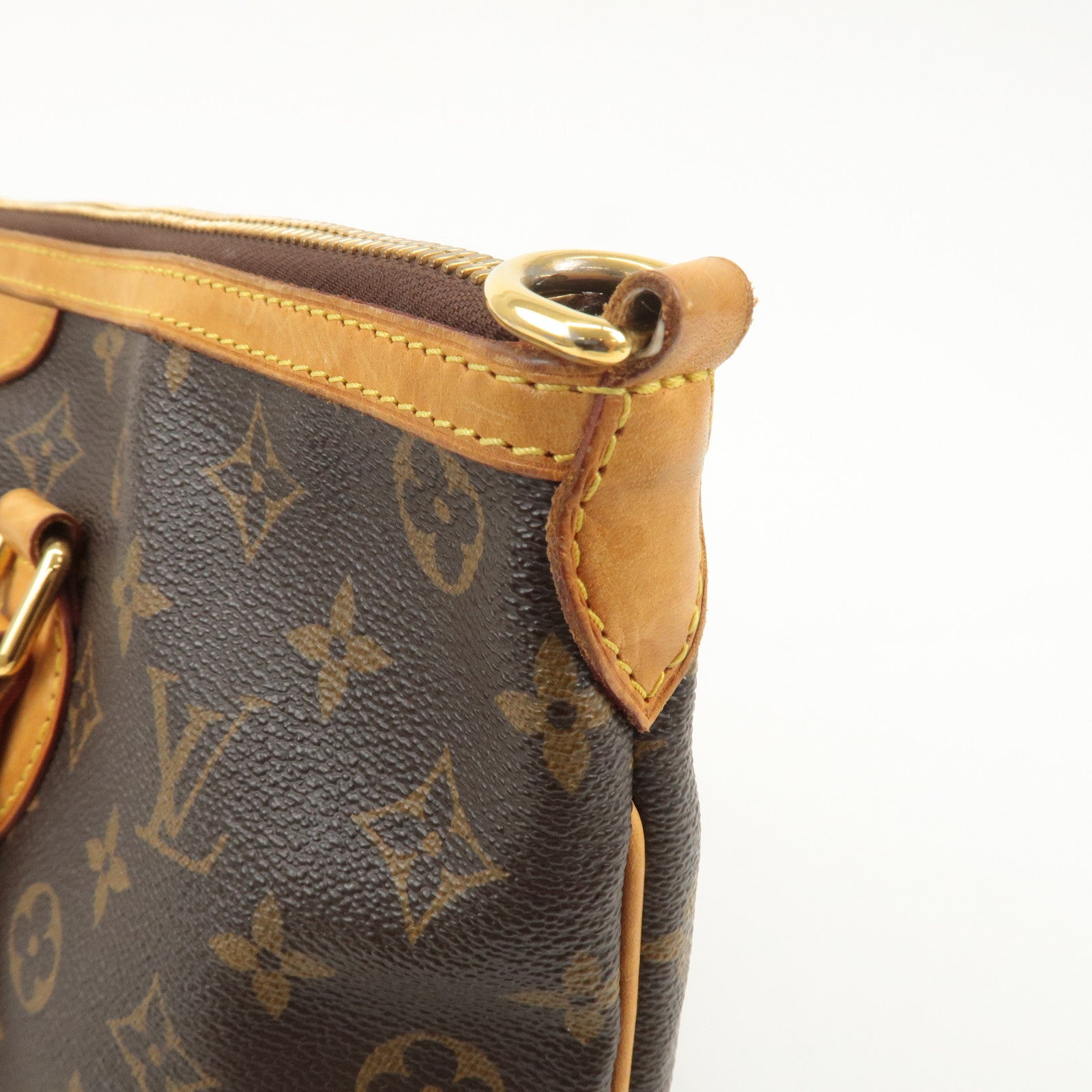 Louis Vuitton Monogram Palermo PM 2Way Hand Bag Brown M40145