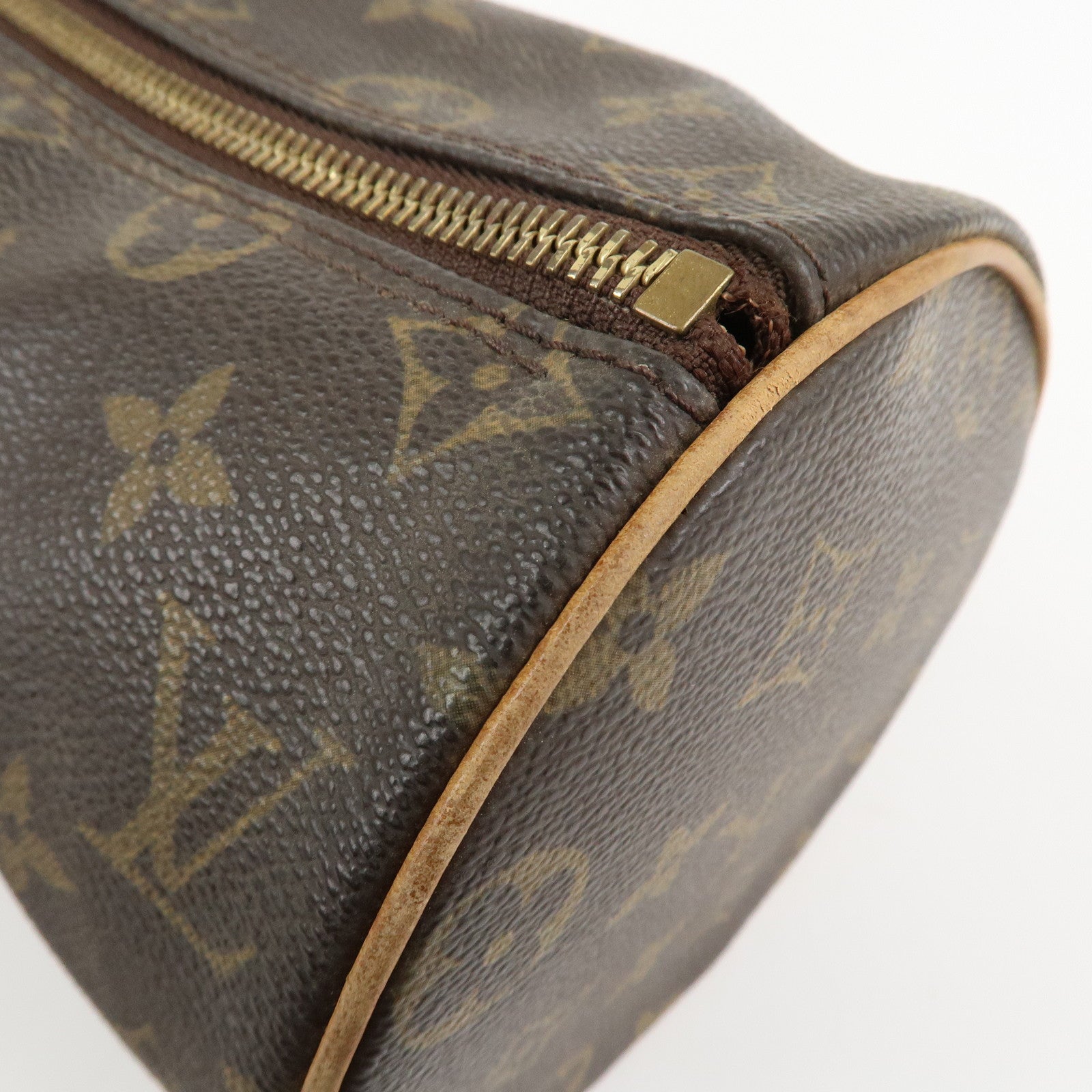 Louis Vuitton Monogram Papillon 26 Hand Bag Brown M51386 Used