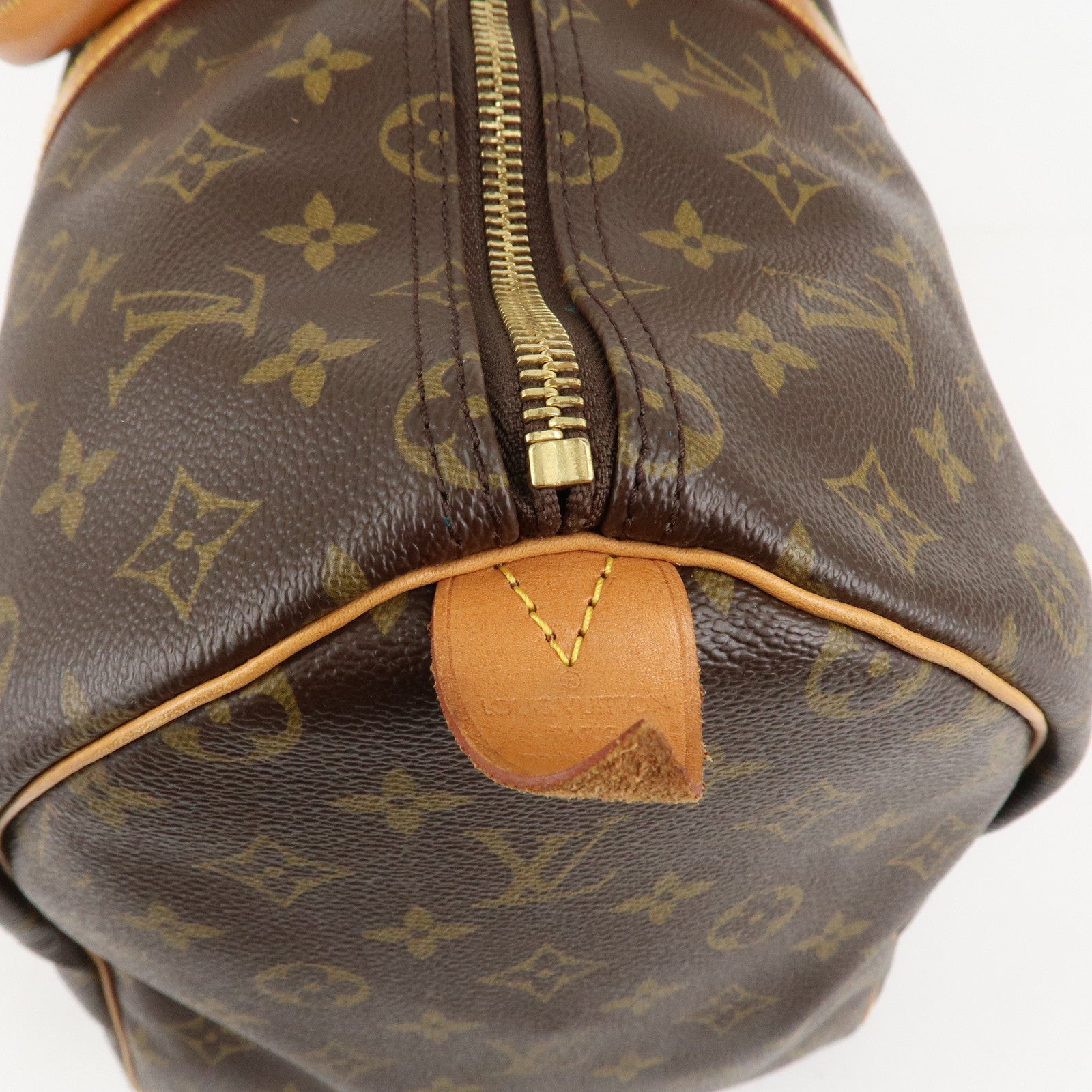 Louis Vuitton Monogram Keep All 50 Boston Bag Brown M41426 Used