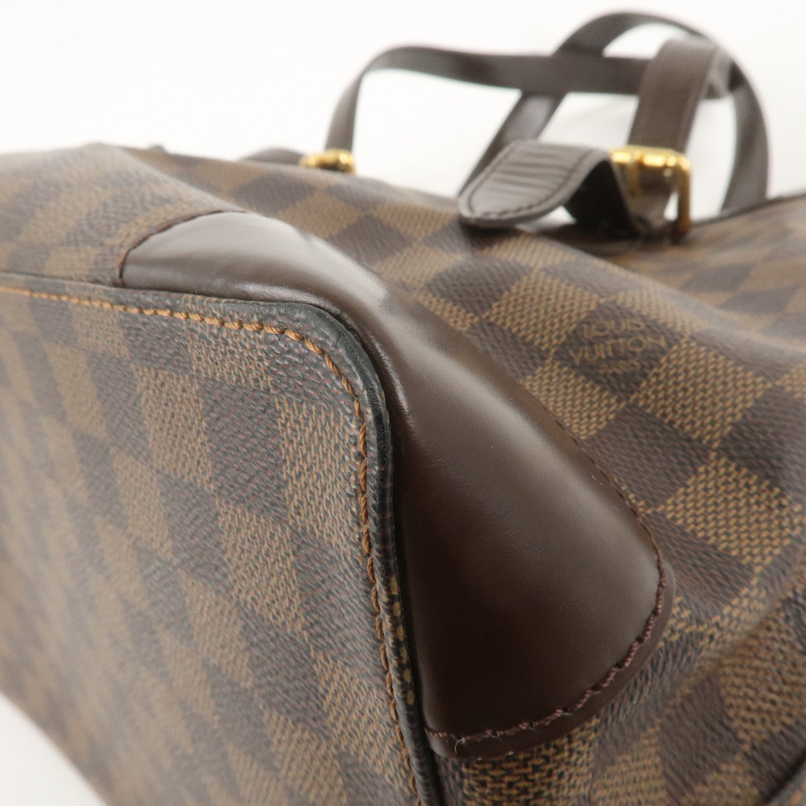 Louis Vuitton Damier Hampstead MM Tote Bag Brown N51206