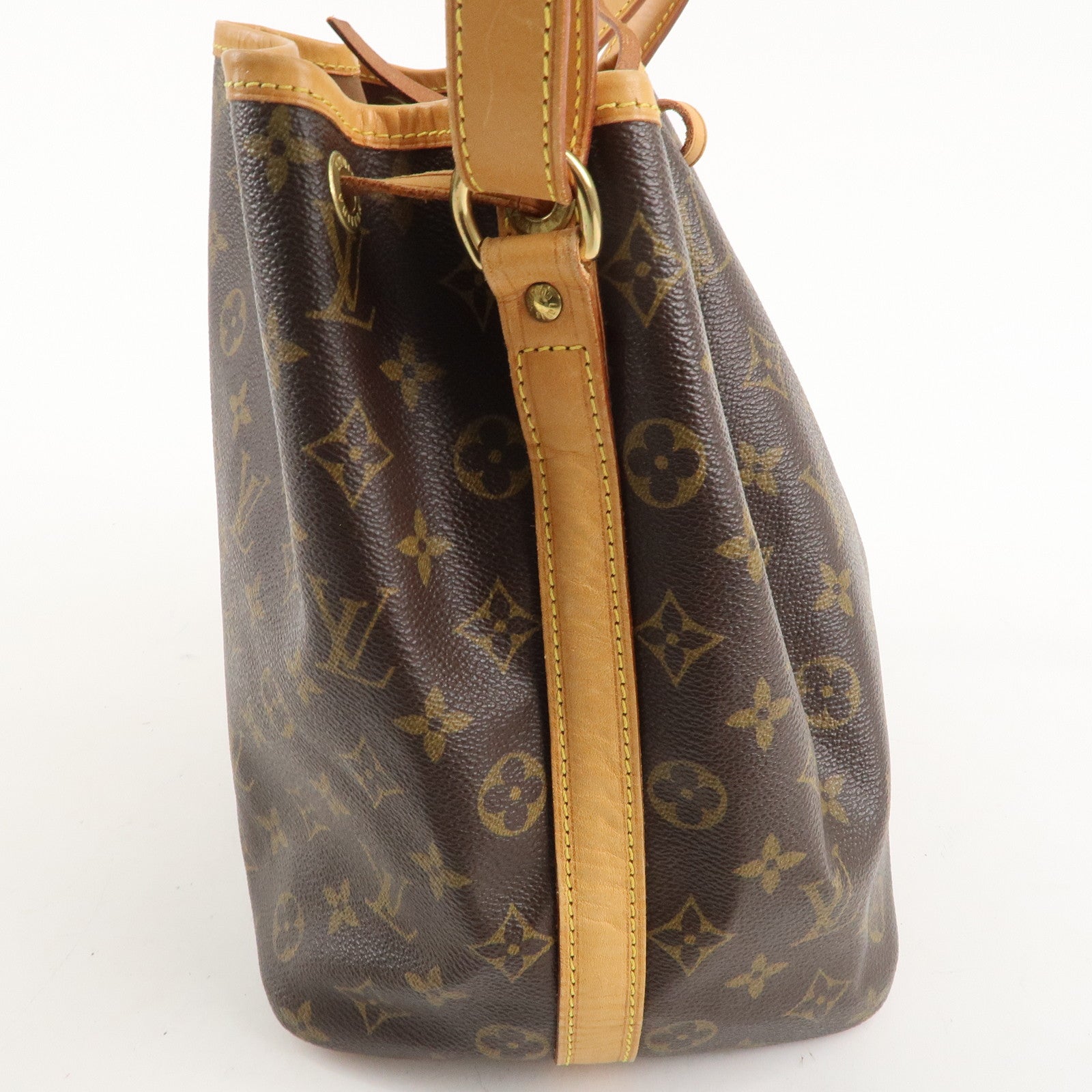 Louis Vuitton Monogram Petit Noe Shoulder Bag Brown M42226