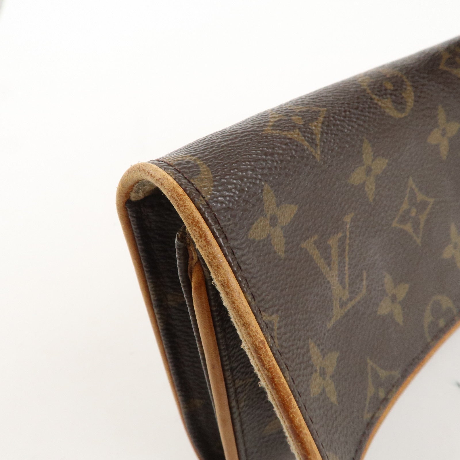 Louis Vuitton Monogram Pochette Twin GM 2Way Bag Brown M51852