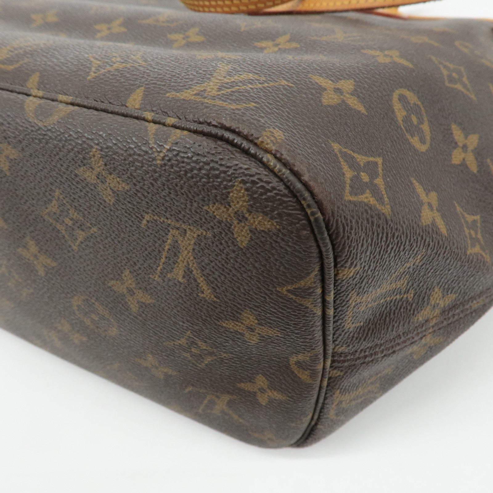 Louis Vuitton Monogram Neverfull MM Tote Bag Brown M40156 Used