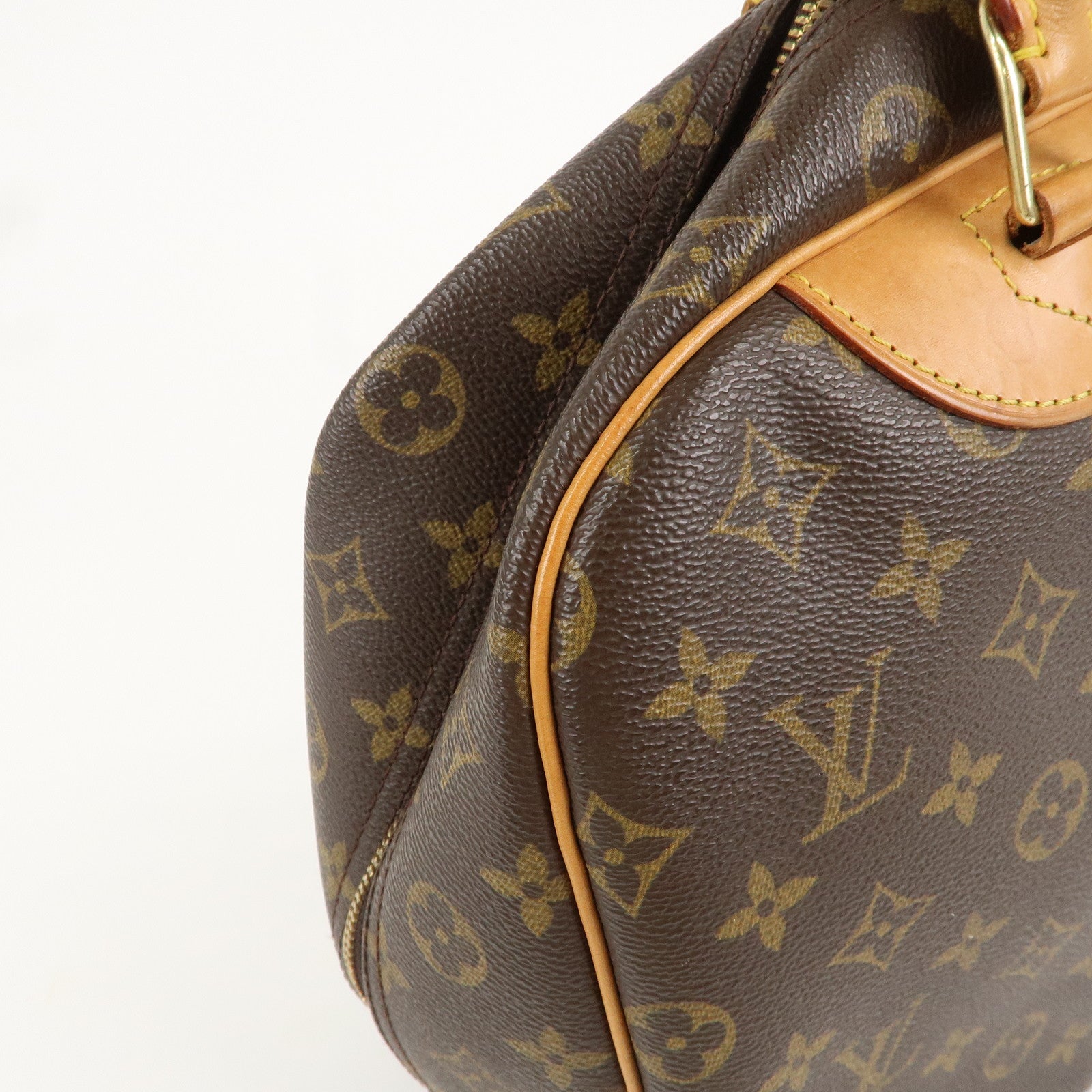 Louis Vuitton Monogram Deauville Hand Bag Brown M47270