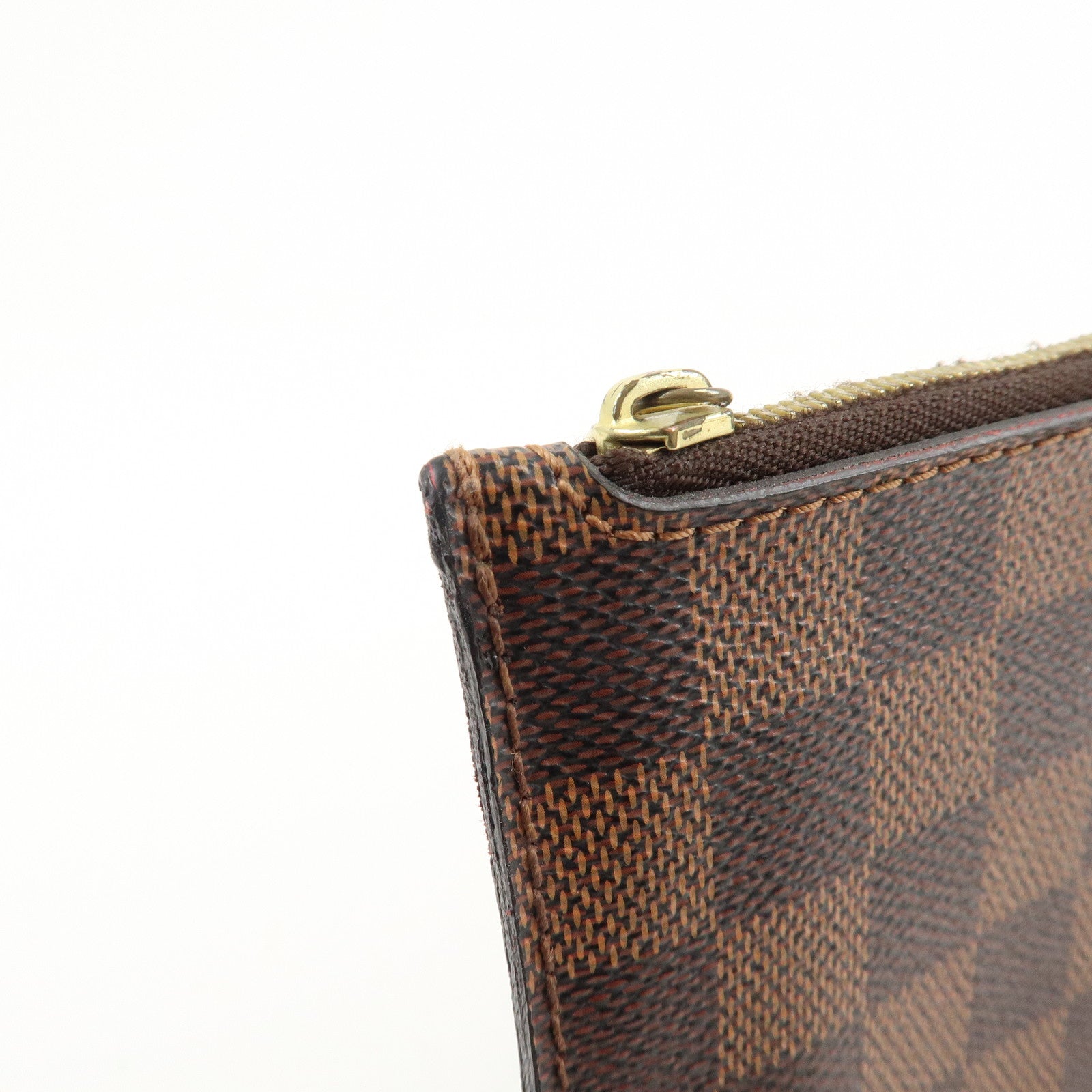 Louis Vuitton Damier Pouch for Neverfull MM Brown Used