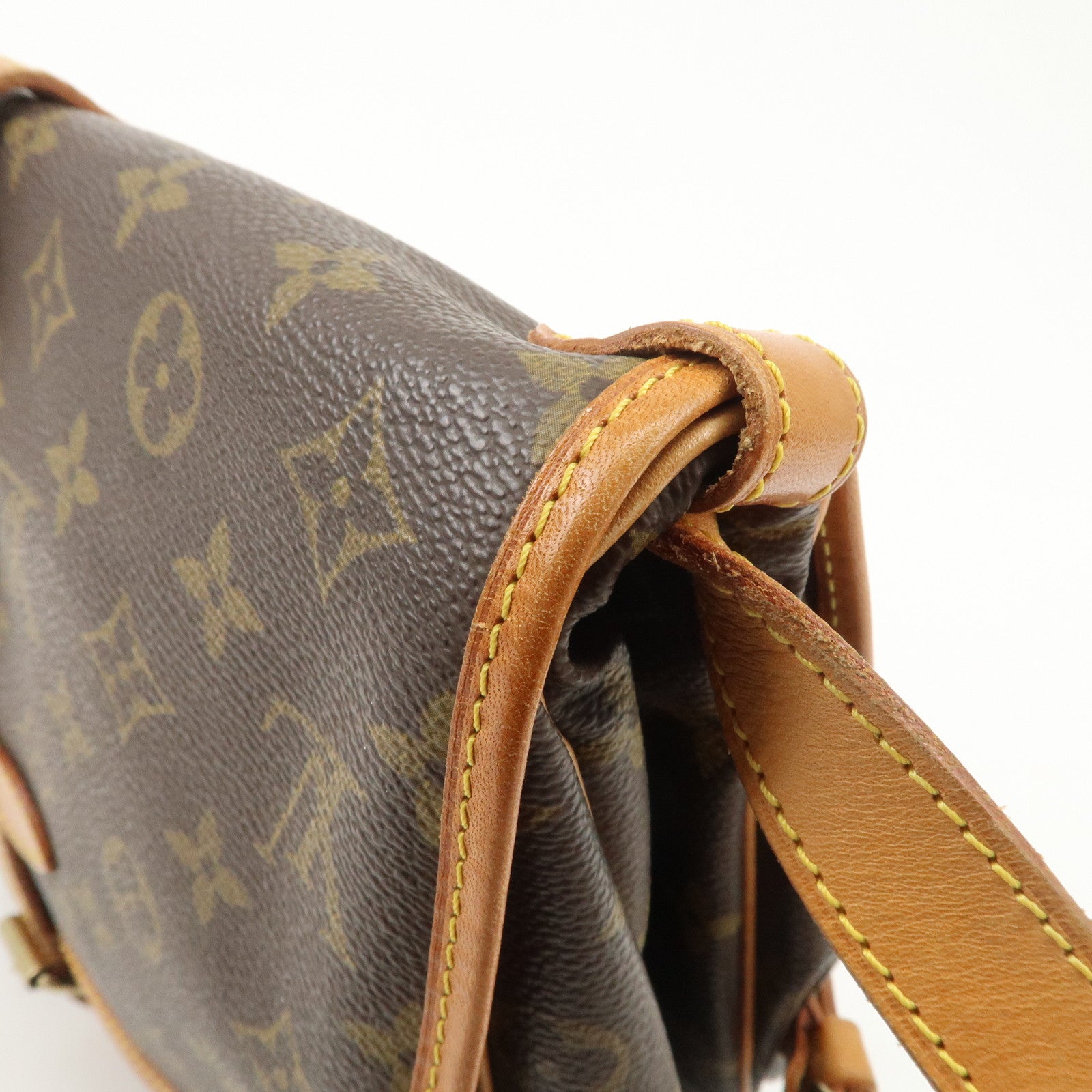 Louis Vuitton Monogram Saumur 30 Shoulder Bag Brown M42256 Used