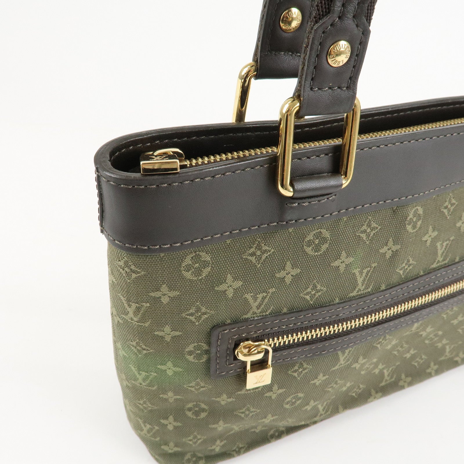 Louis Vuitton Monogram Mini Lucille PM Hand Bag TST Khaki M92682 Used