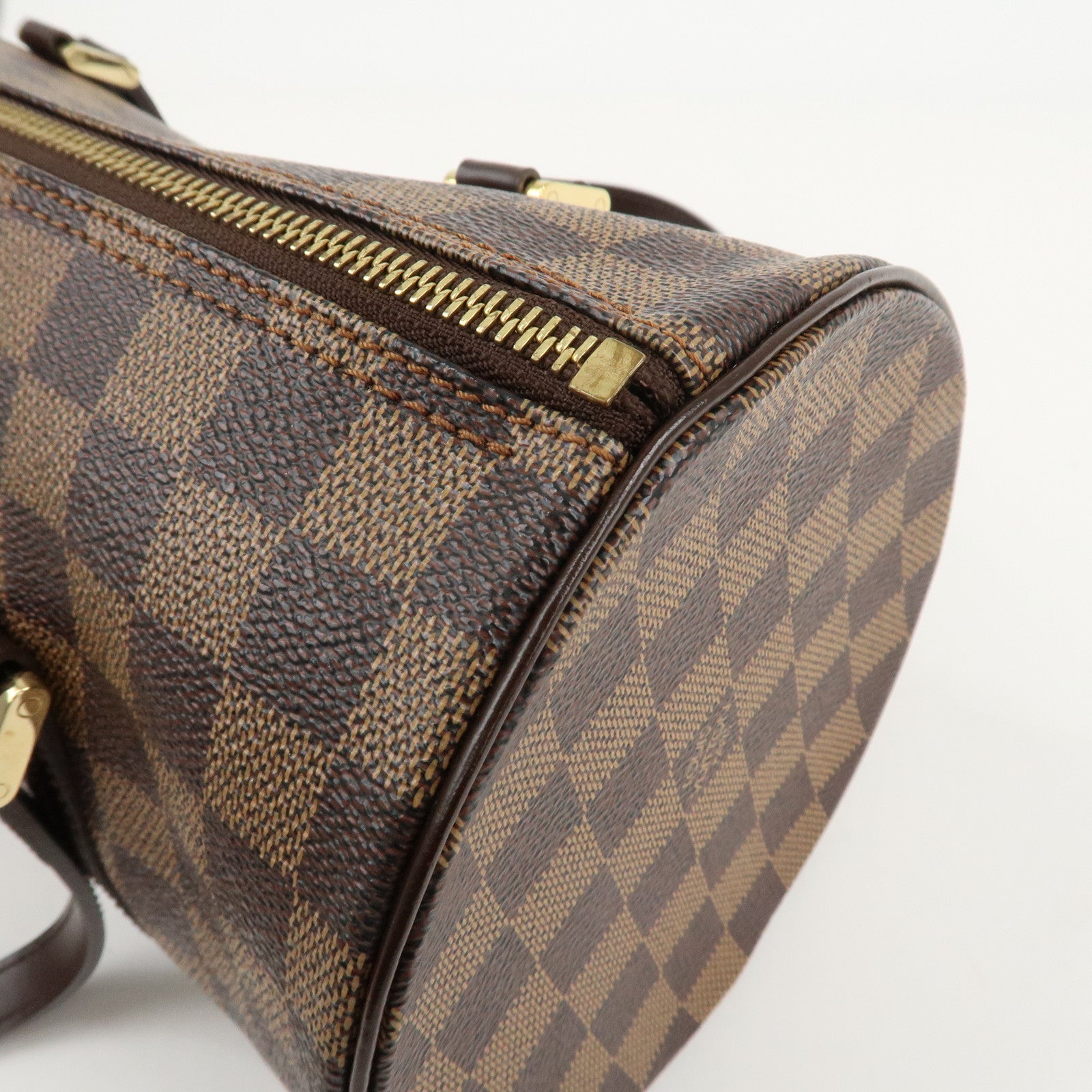 Louis Vuitton Damier Ebene Papillon30 Hand Bag N51303 Brown Used