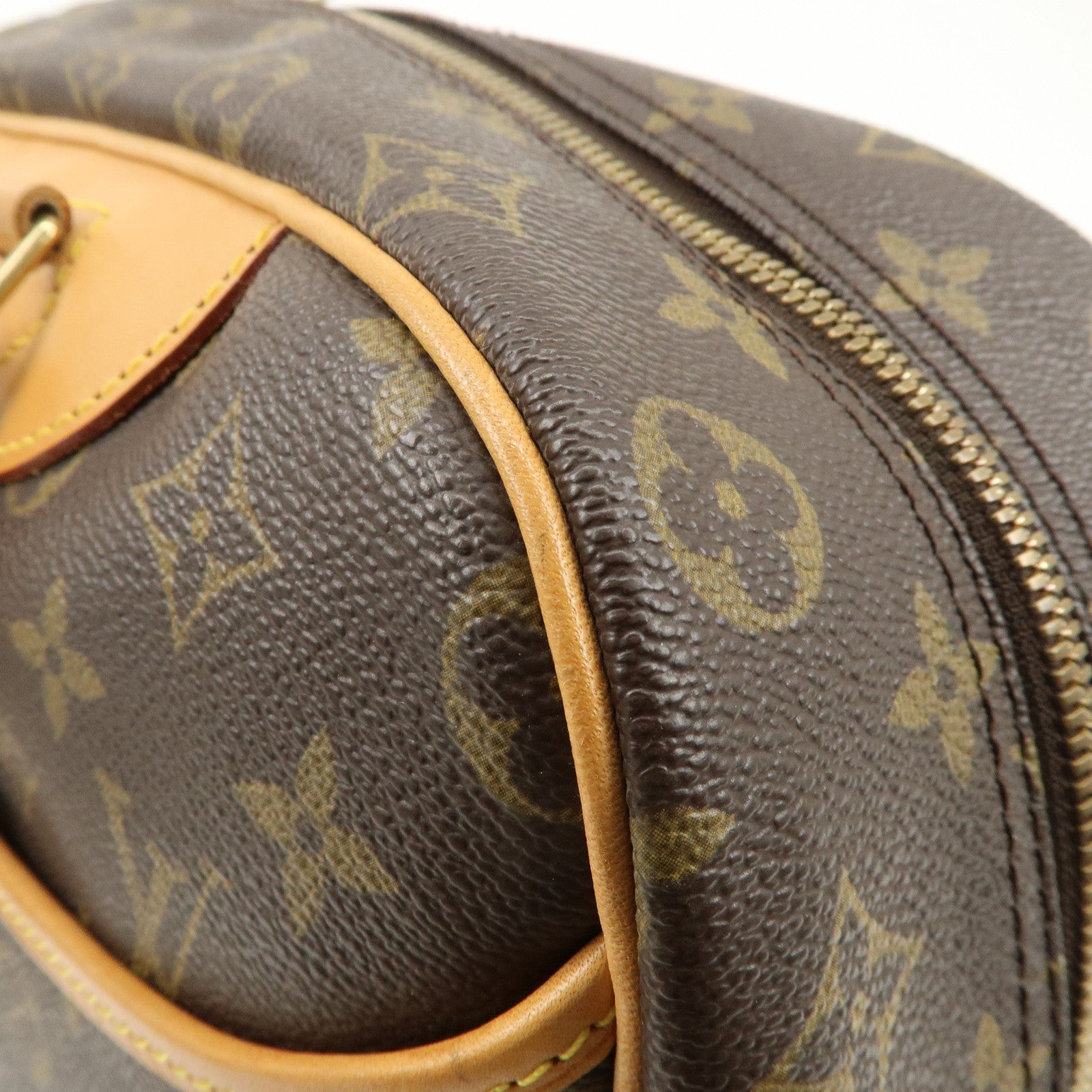 Louis Vuitton Monogram Deauville Hand Bag Brown M47270