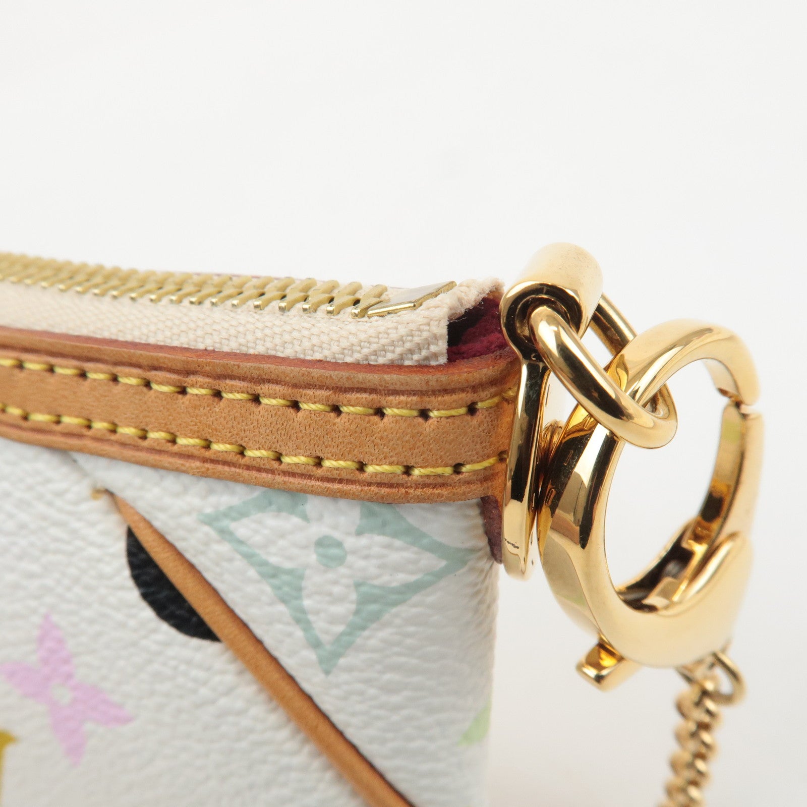 Louis Vuitton Monogram Multicolor Pochette Milla MM Blanc M60096