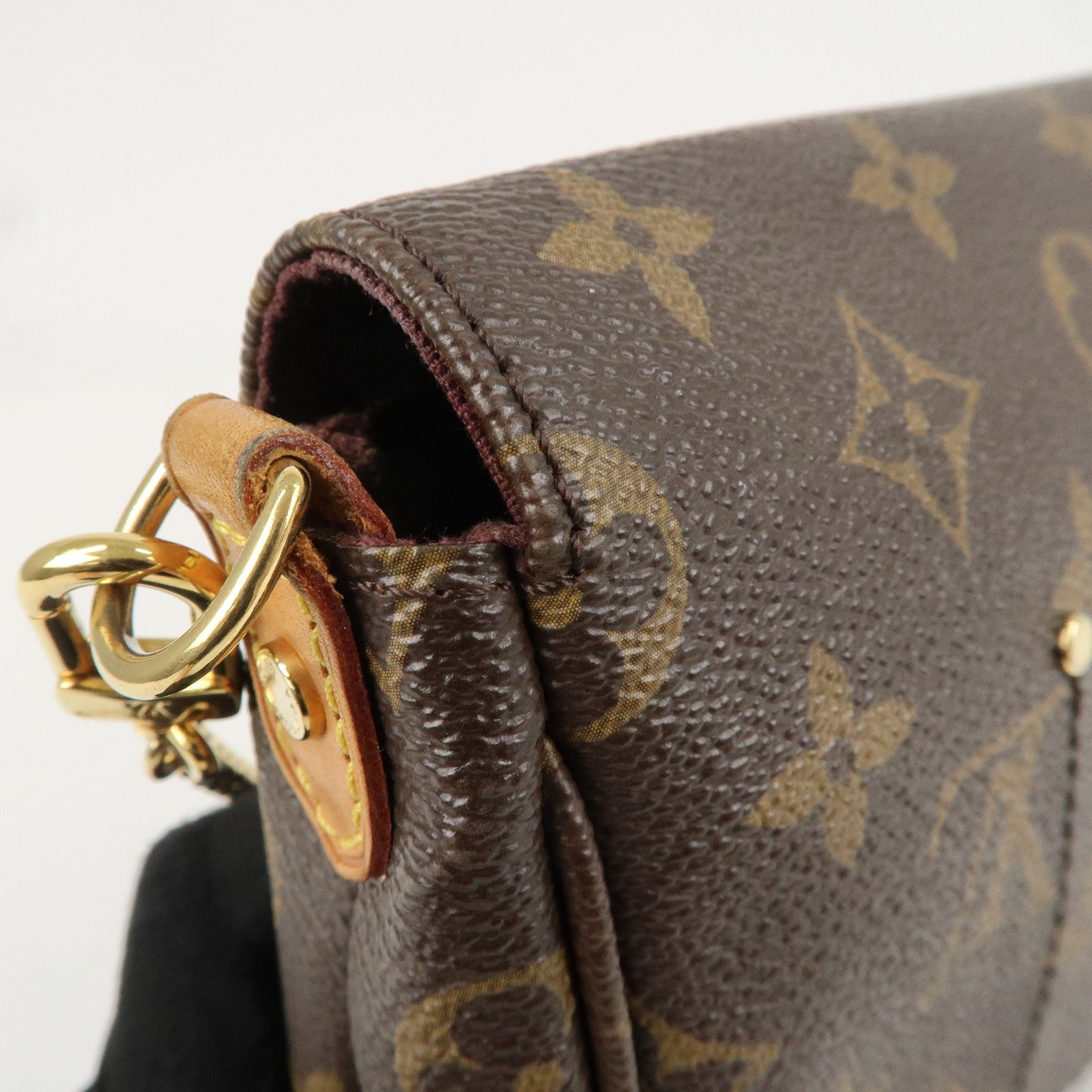 Louis Vuitton Monogram Favorite MM Hand Bag Brown M40718