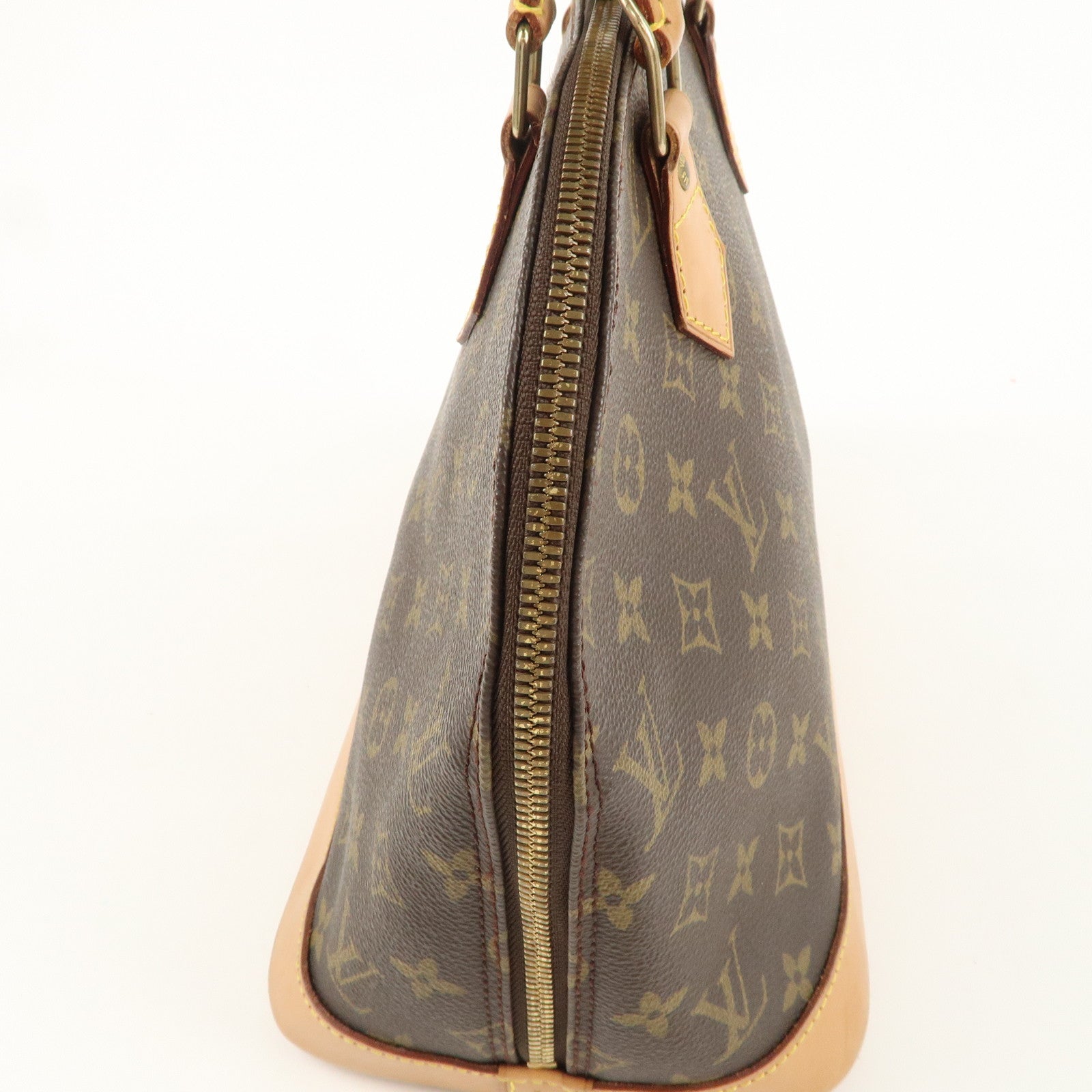 Louis Vuitton Monogram Alma Hand Bag Brown M51130