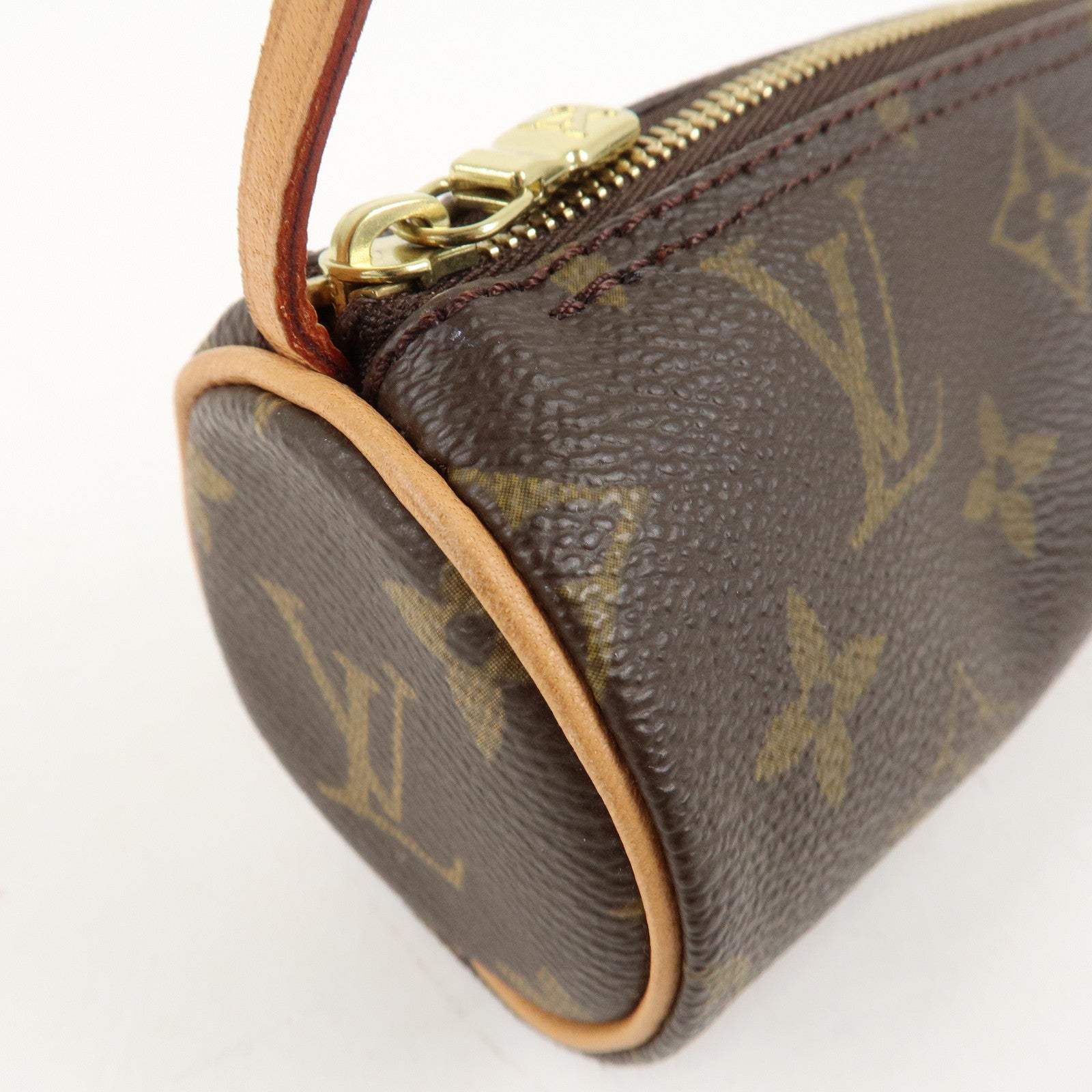 Louis Vuitton Monogram Mini Pouch for Papillon Bag Brown Used