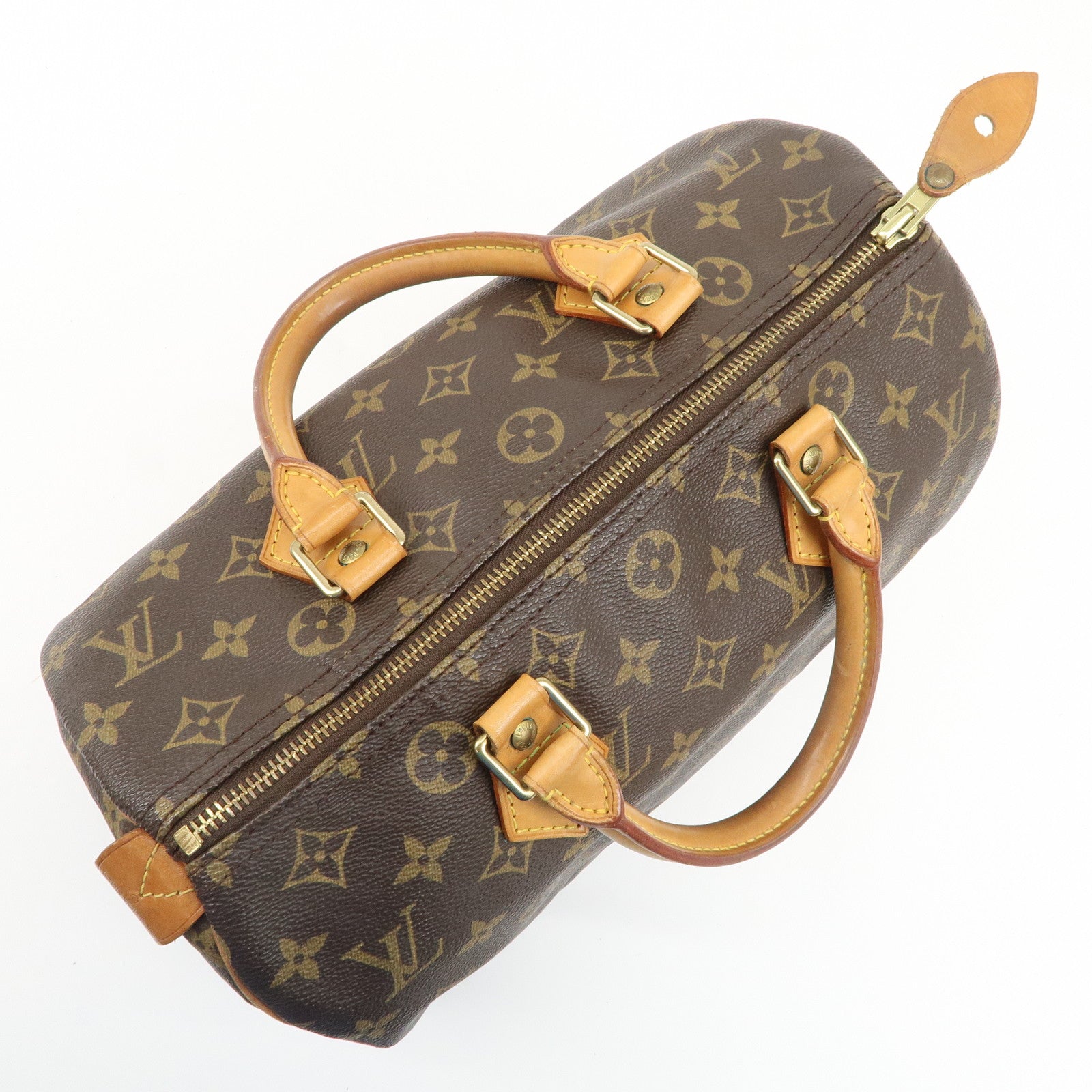 Louis Vuitton Monogram Speedy 30 Hand Bag Boston Bag M41526 Used