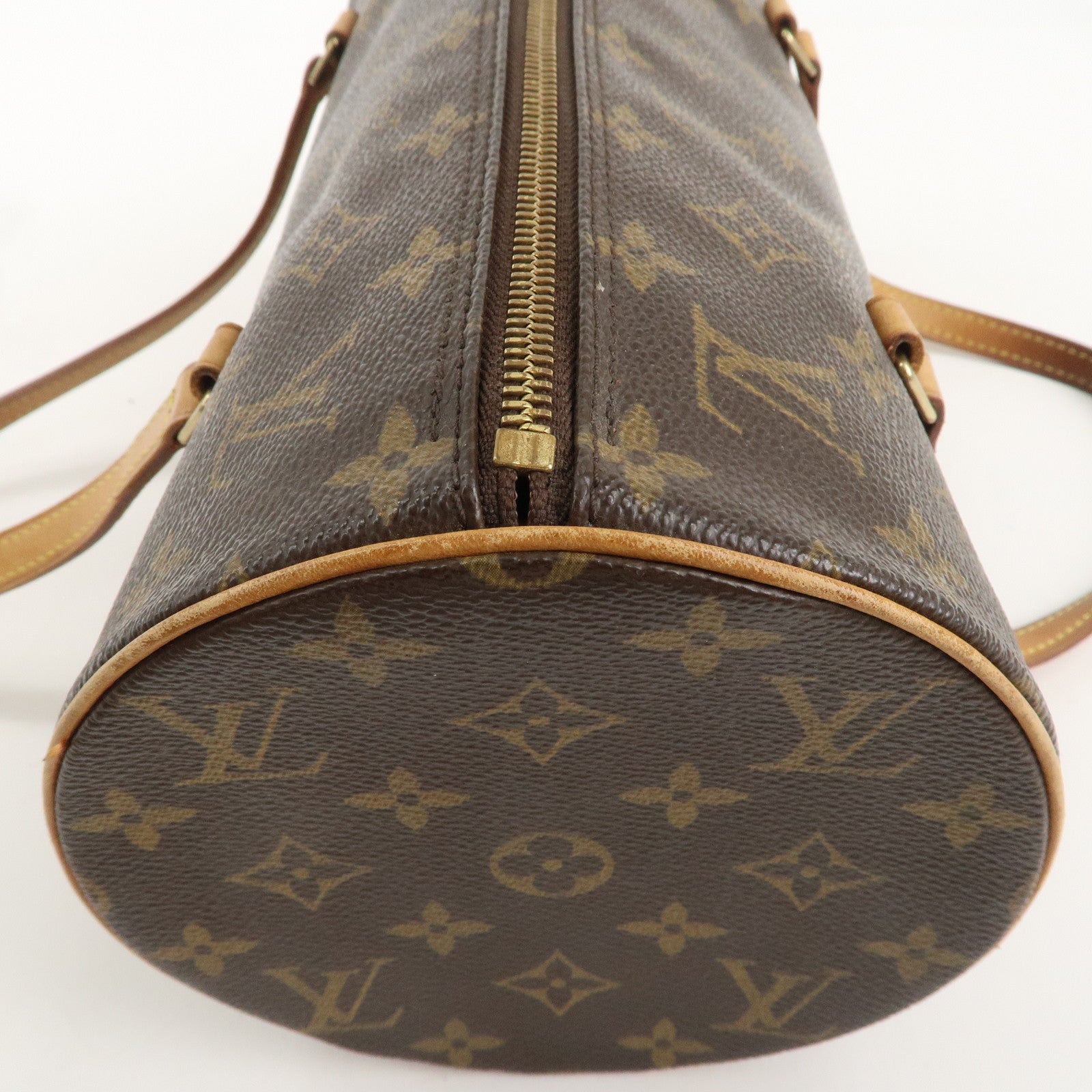 Louis Vuitton Monogram Papillon 30 Hand Bag Brown M51385