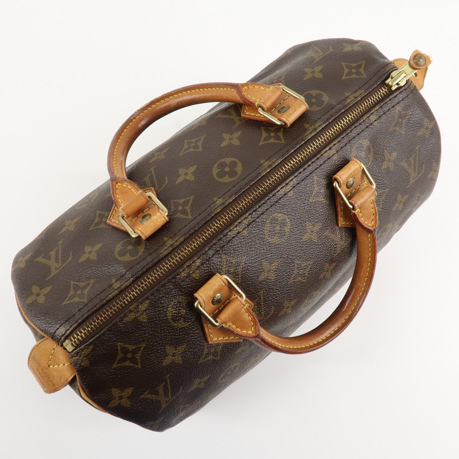 Louis Vuitton Monogram Speedy 30 Hand Bag Boston Bag M41526 Used