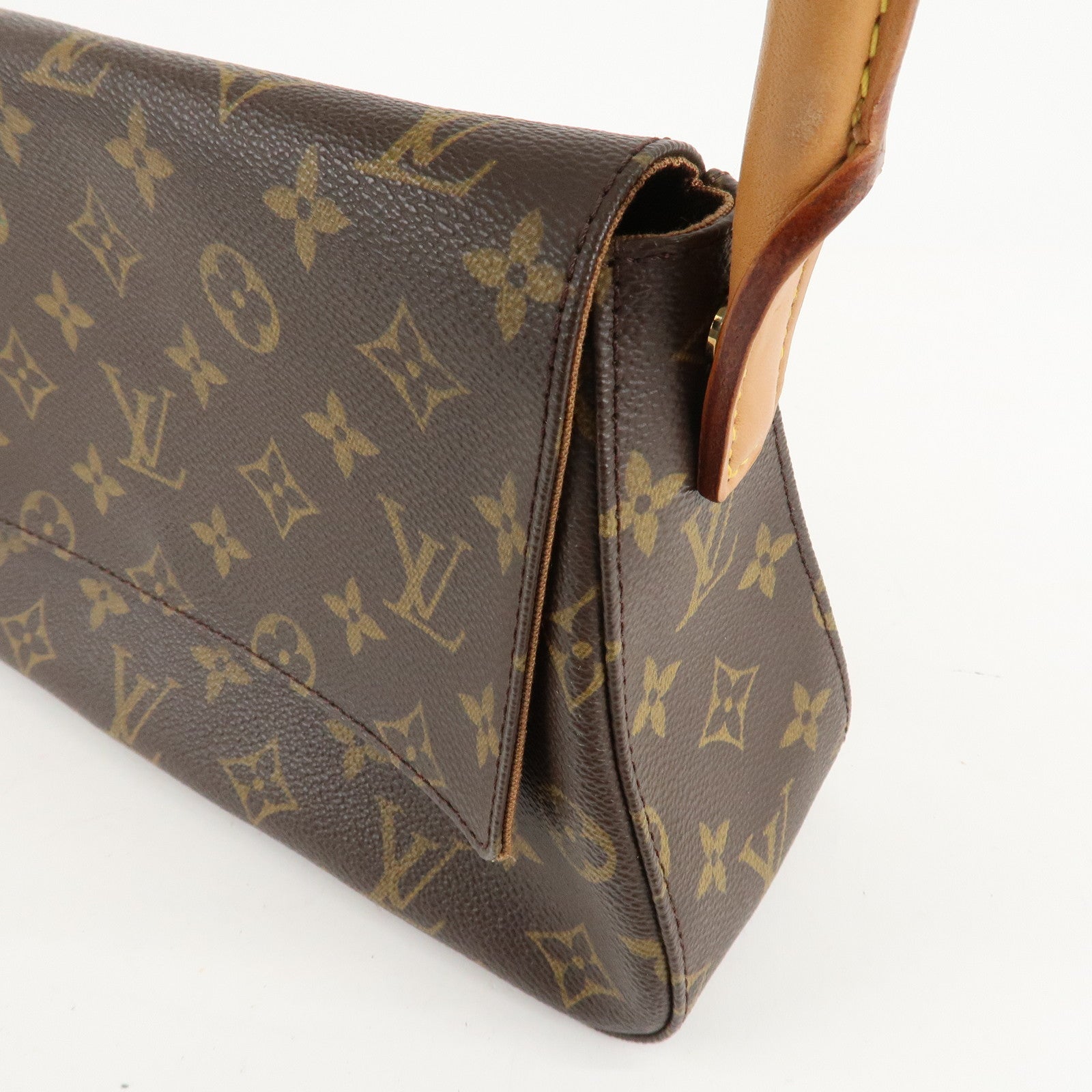 Louis Vuitton Monogram Mini Looping Shoulder Bag Hand Bag M51147 Used