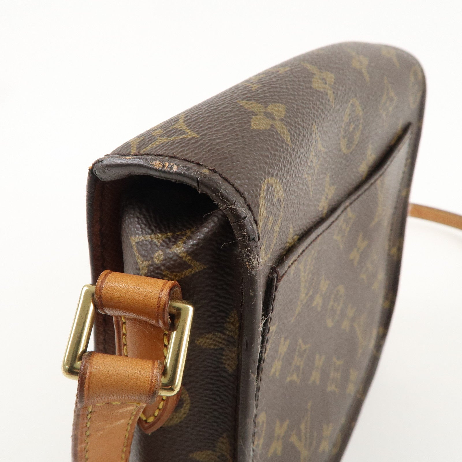 Louis Vuitton Monogram Saint Cloud MM Shoulder Bag Brown M51243