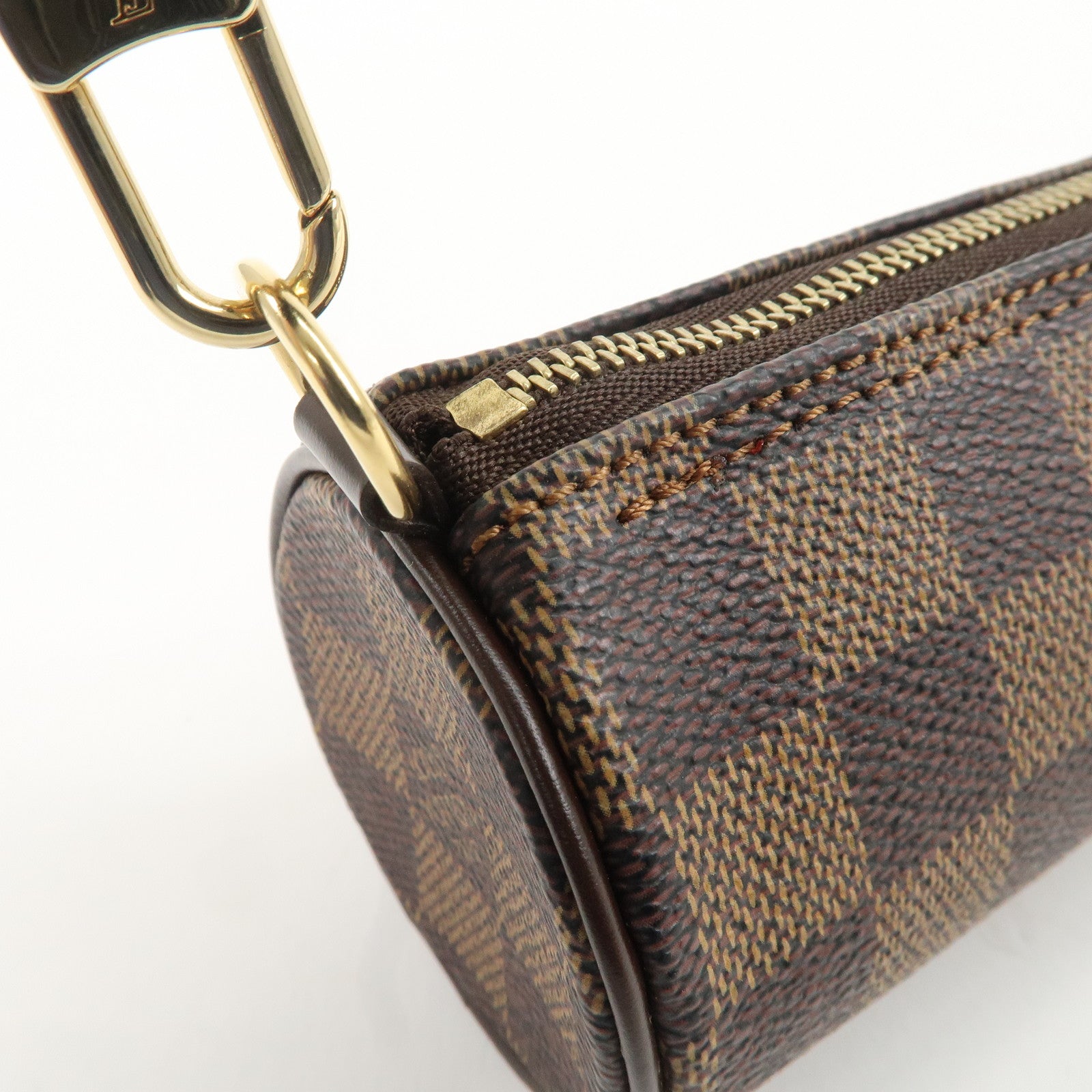 Louis Vuitton Damier Ebene Mini Pouch for Papillon Bag Brown