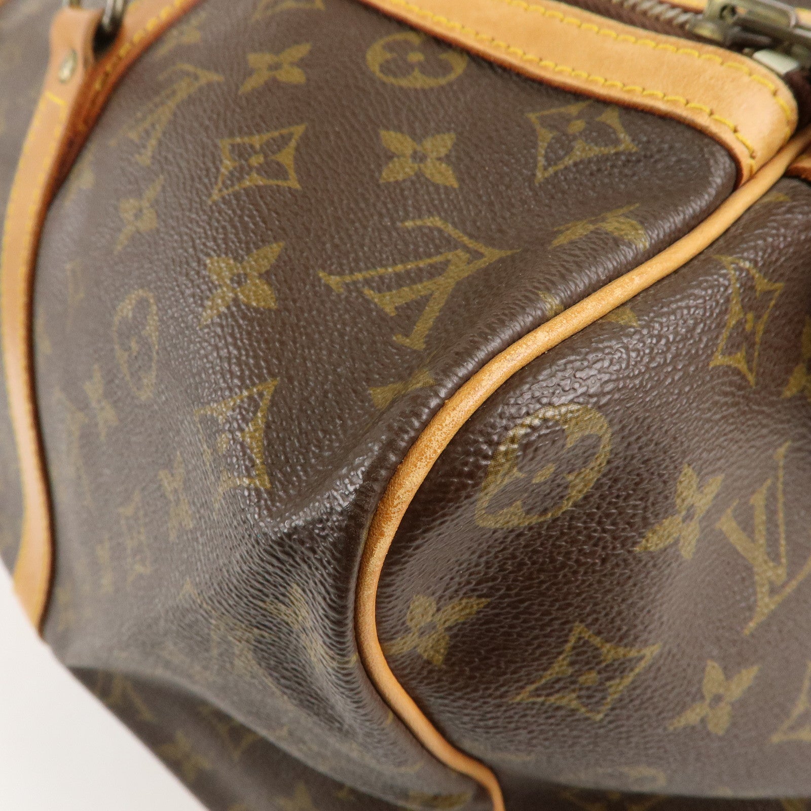 Louis Vuitton Monogram Sac Souple 45 Boston Bag Brown M41624