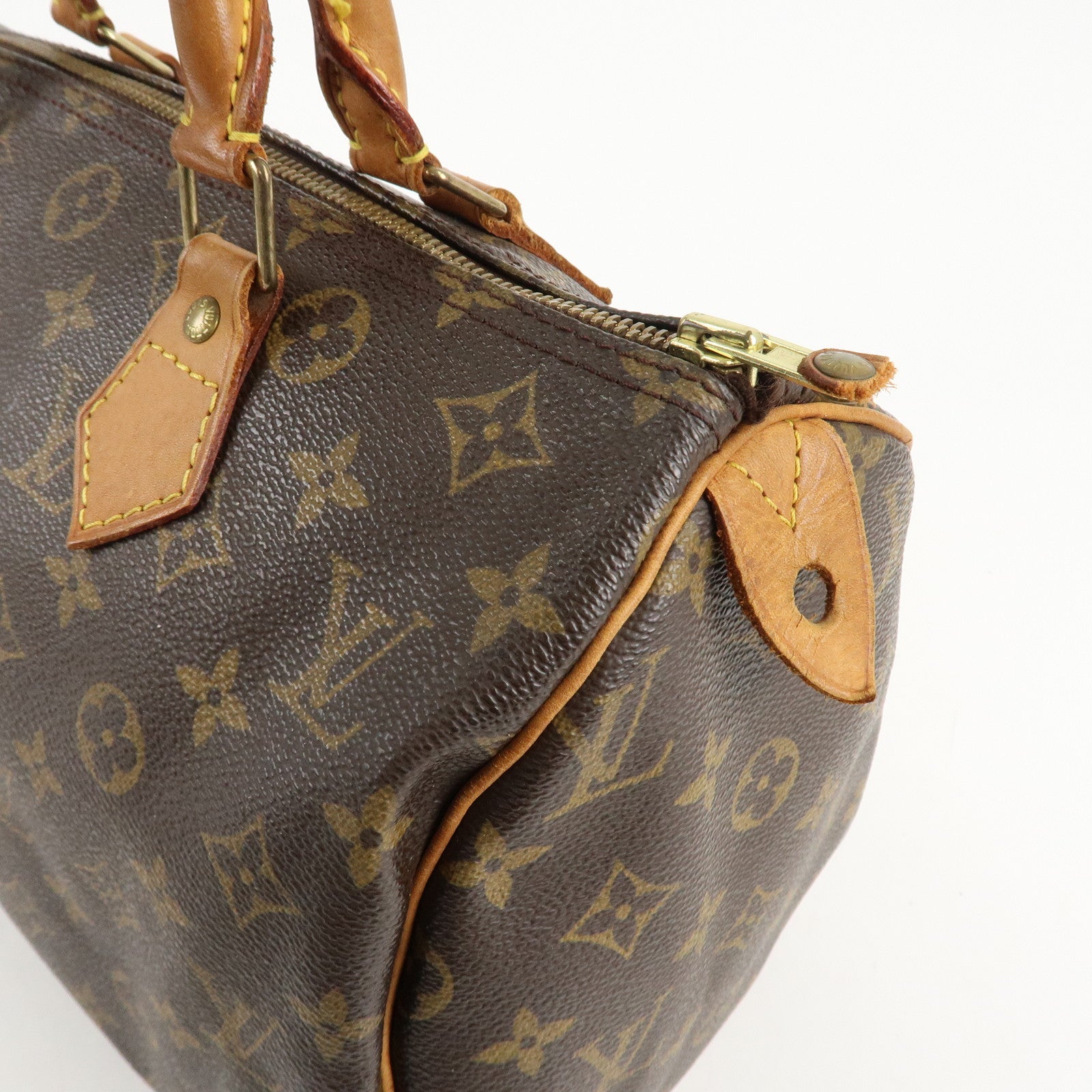 Louis Vuitton Monogram Speedy 30 Hand Bag Boston Bag M41526 Used