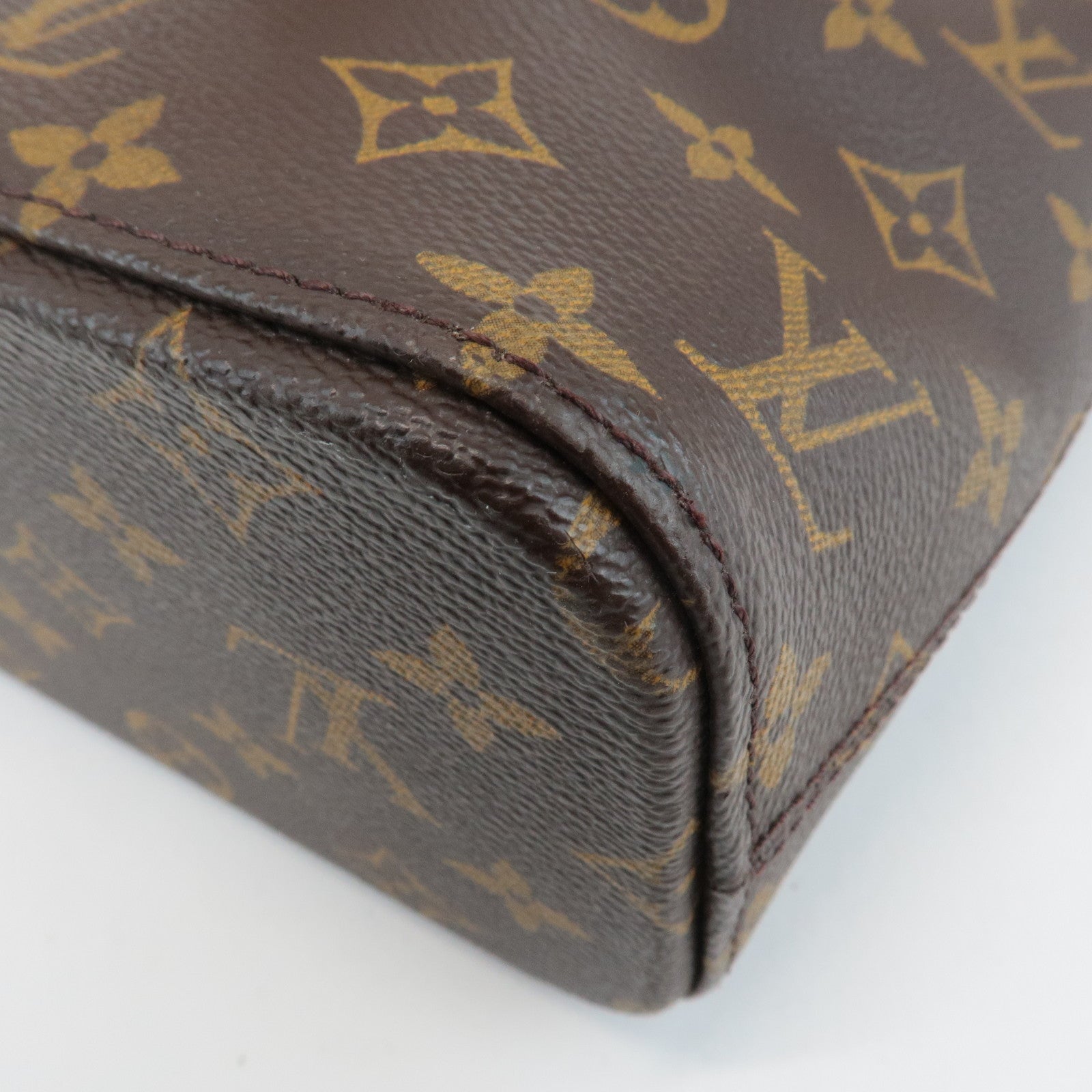 Louis Vuitton Monogram Luco Tote Bag Shoulder Bag Brown M51155 Used