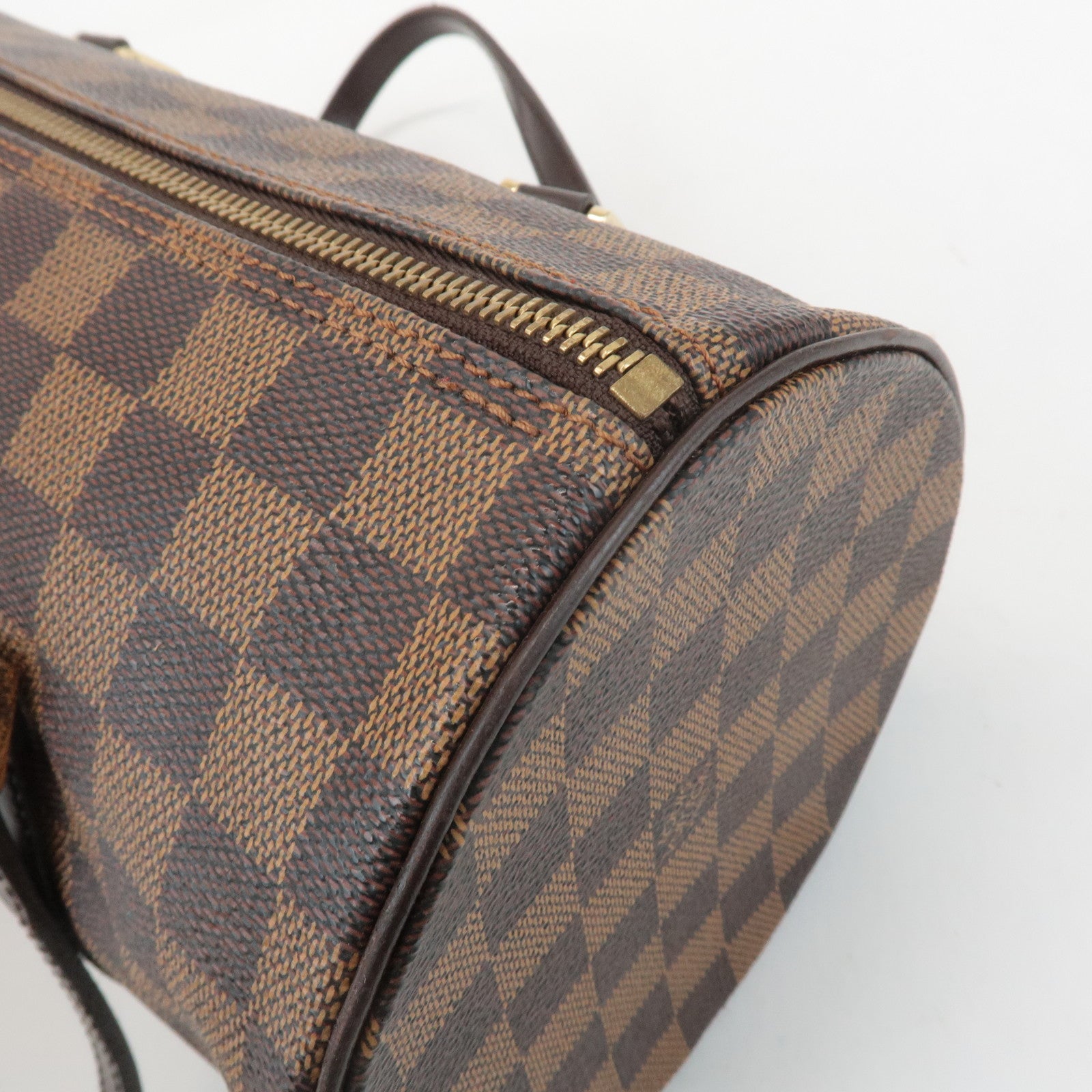 Louis Vuitton Damier Ebene Papillon 30 Hand Bag Brown N51303 Used