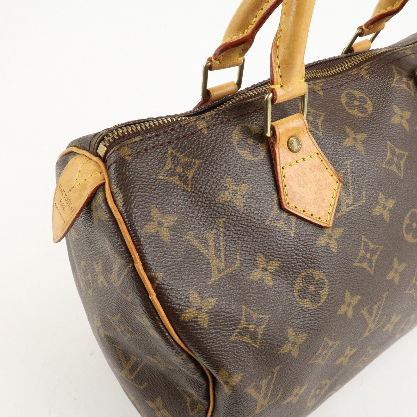 Louis Vuitton Monogram Speedy 30 Hand Bag Boston Bag M41526 Used