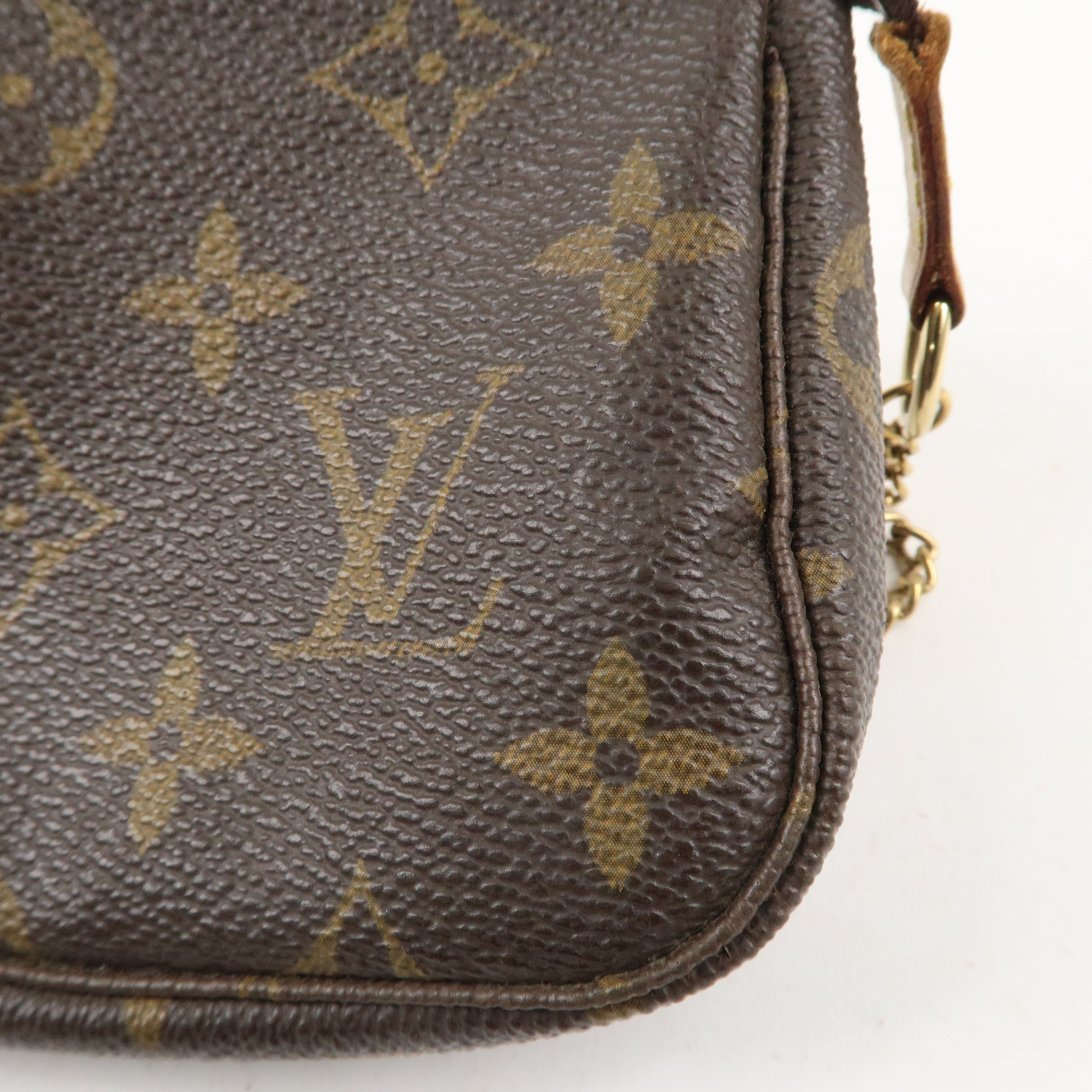 Louis Vuitton Monogram Mini Pochette Accessoires Brown M58009