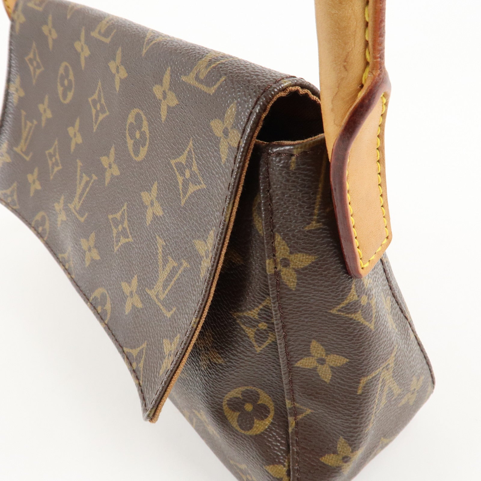 Louis Vuitton Monogram Mini Looping Shoulder Bag Hand Bag M51147 Used