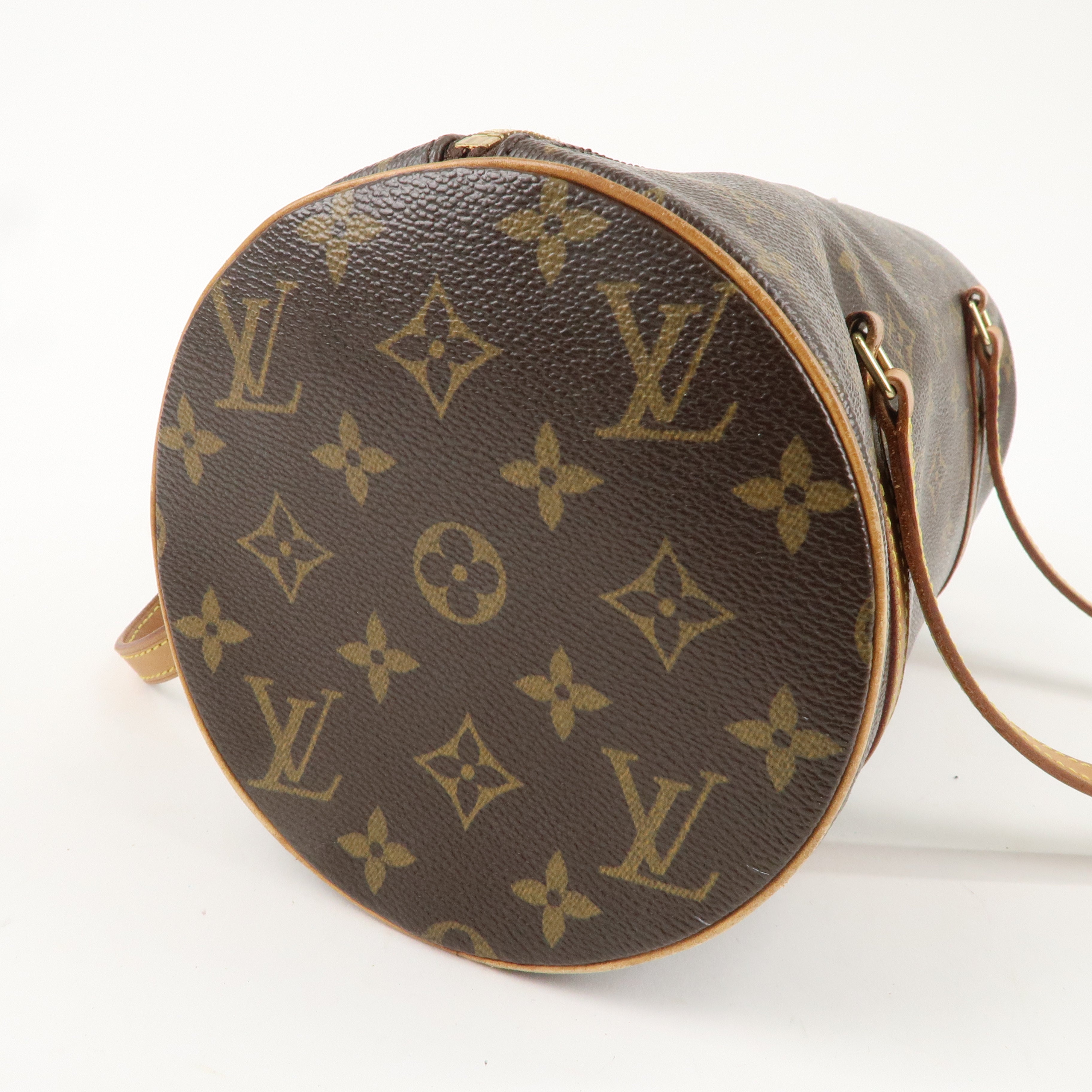 Louis Vuitton Monogram Papillon 30 Hand Bag Brown M51385