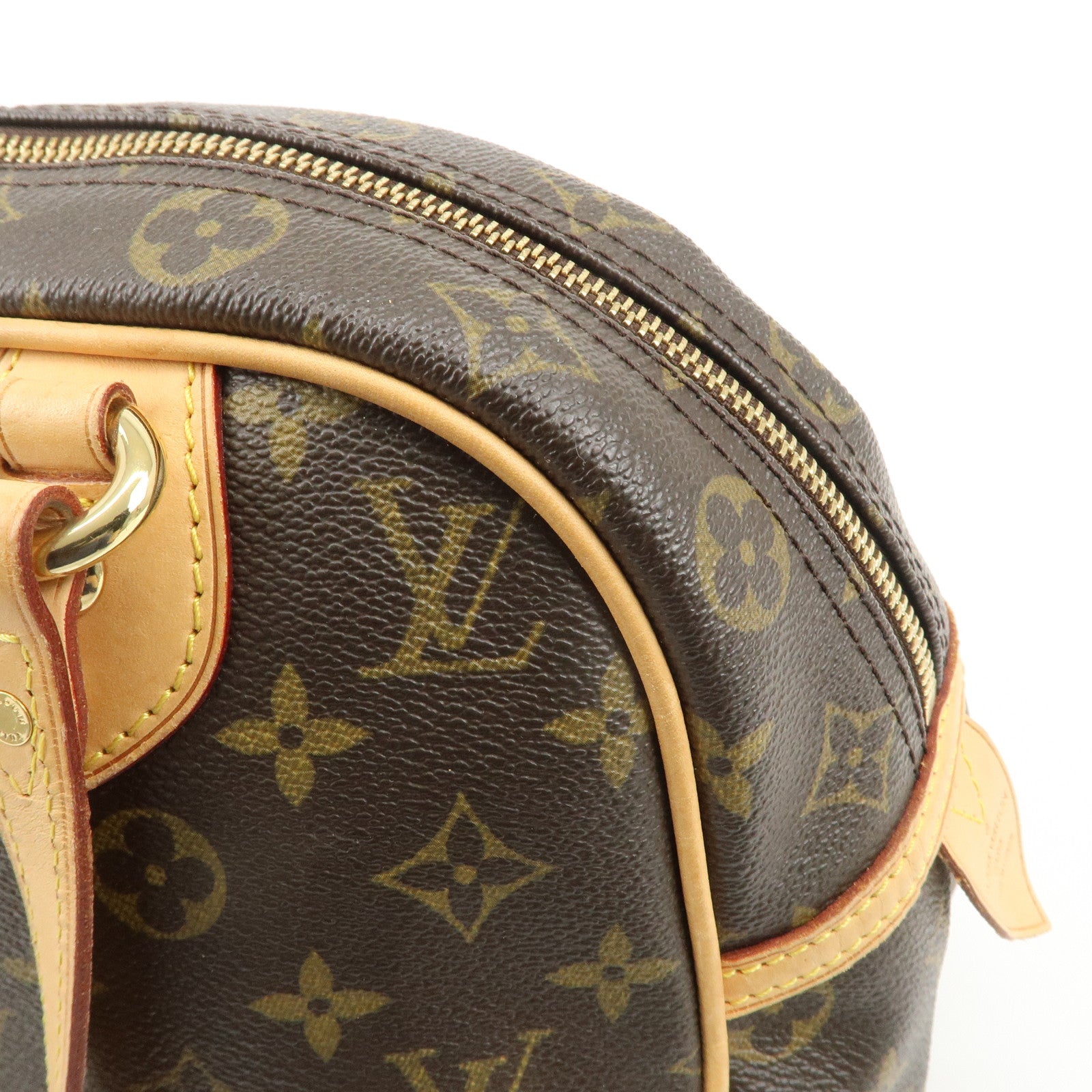 Louis Vuitton Monogram Montorgueil PM Hand Bag Brown M95565 Used