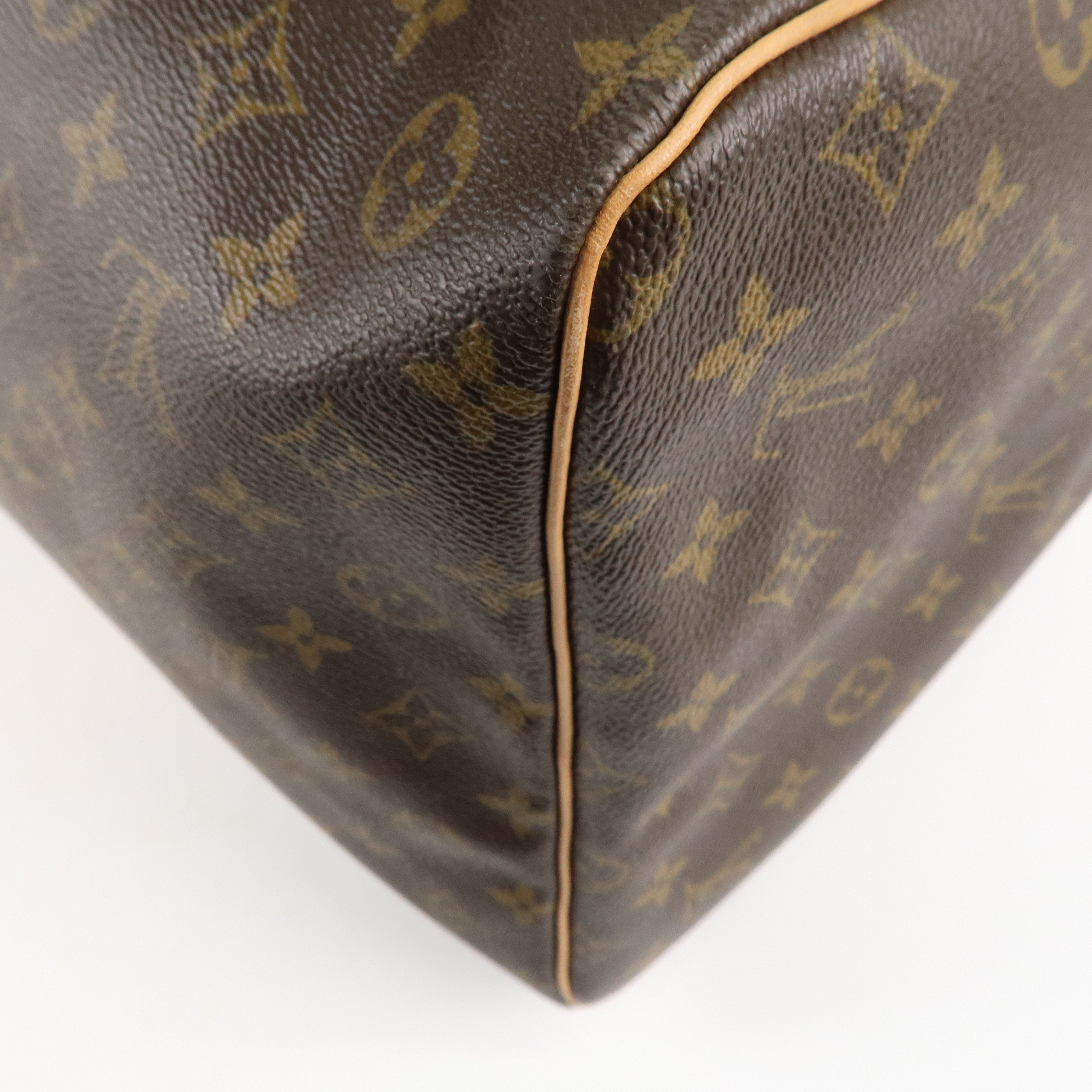 Louis Vuitton Monogram Keepall 60 Boston Bag Brown M42422