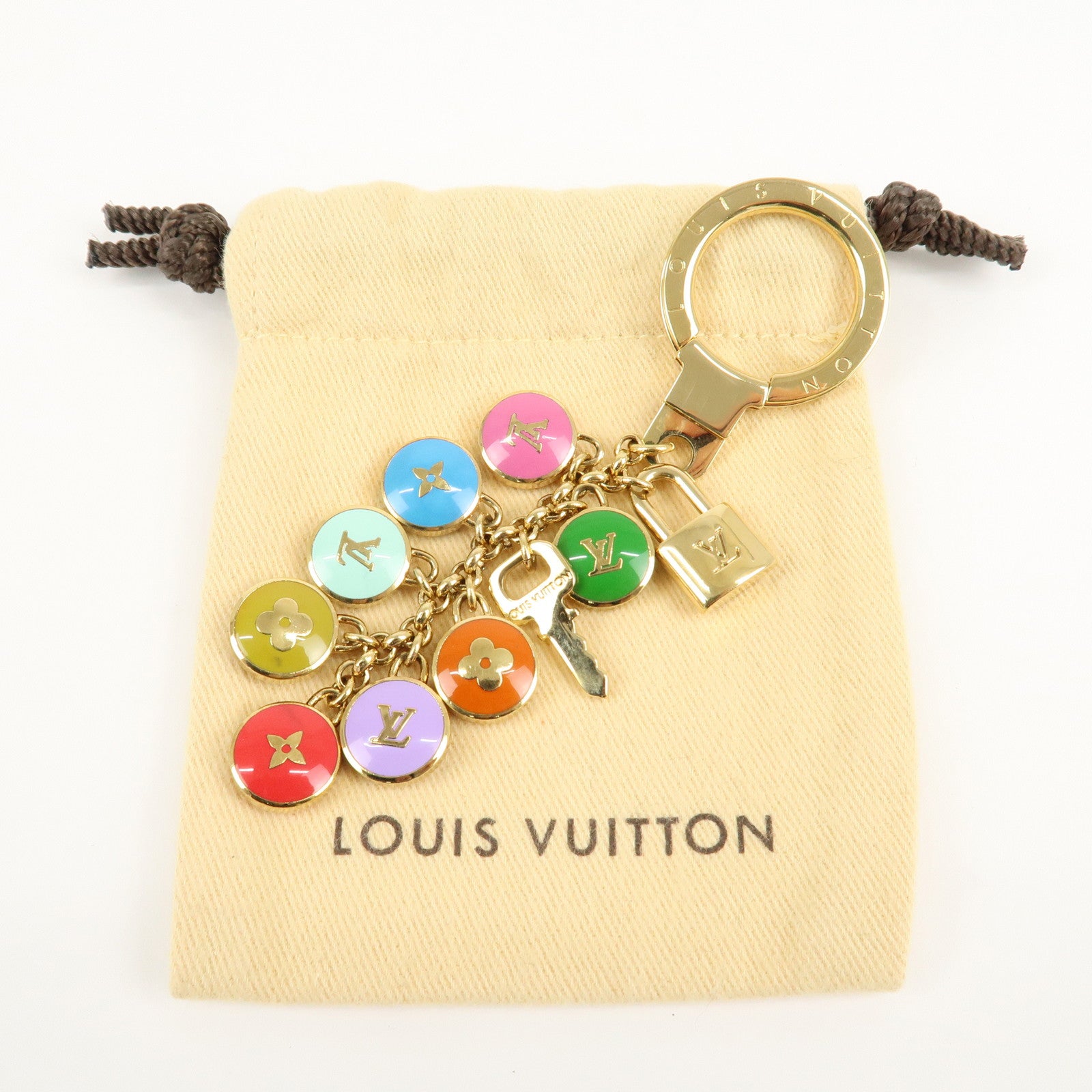 Louis Vuitton Porte Cles Pastille Bag Charm Multicolor M65381 Used