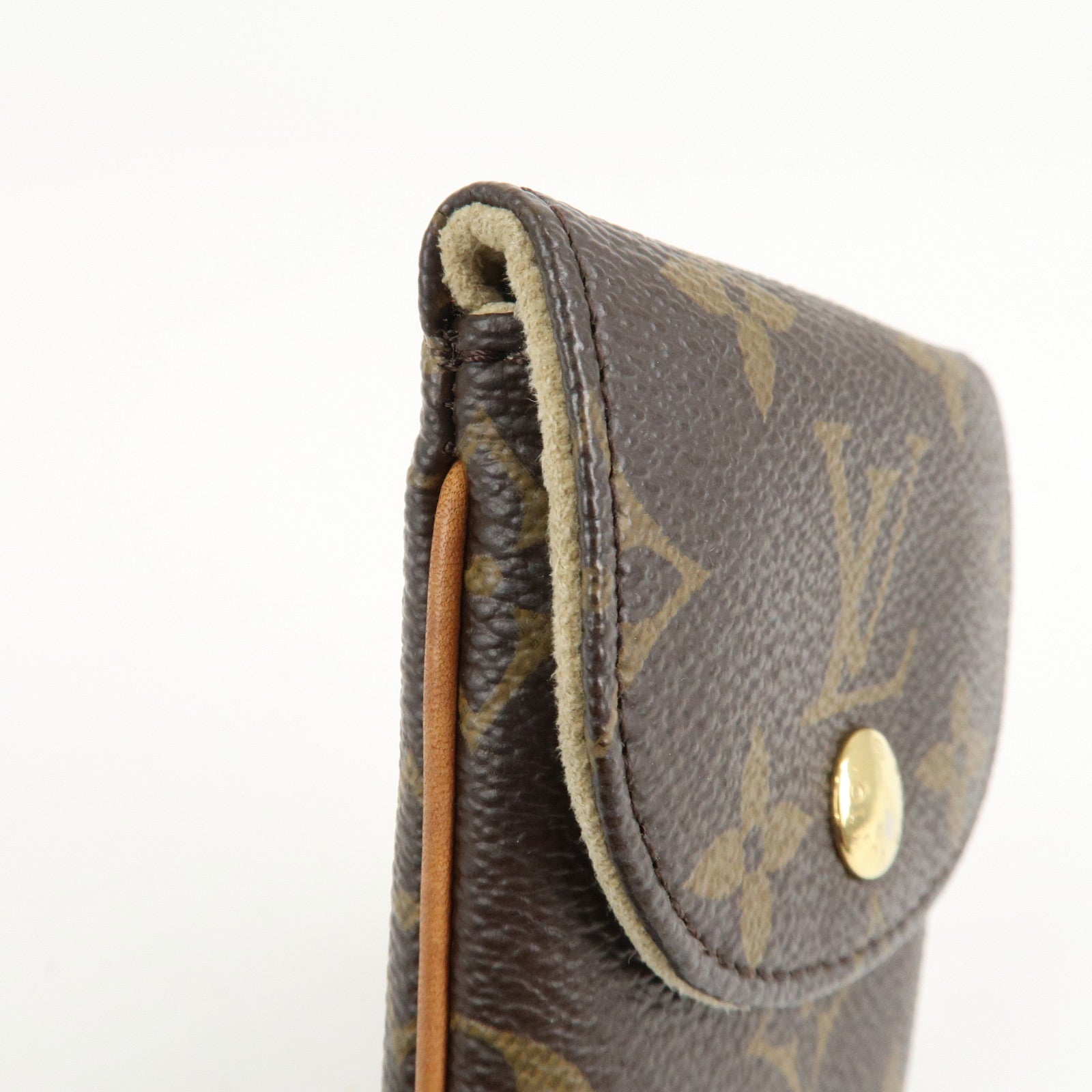 Louis Vuitton Monogram Etui Telefonne MM Brown M66546 Used