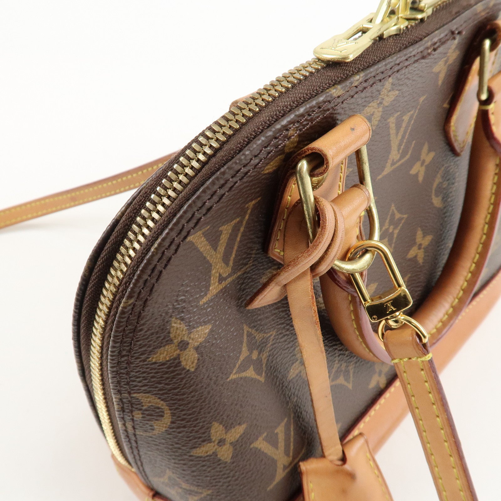 Louis Vuitton Monogram Alma BB 2Way Hand Bag Shoulder Bag M53152 Used