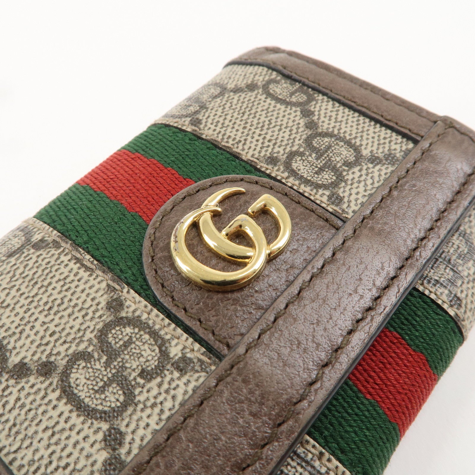 GUCCI Ophidia GG Supreme Leather Trifold Wallet 644334