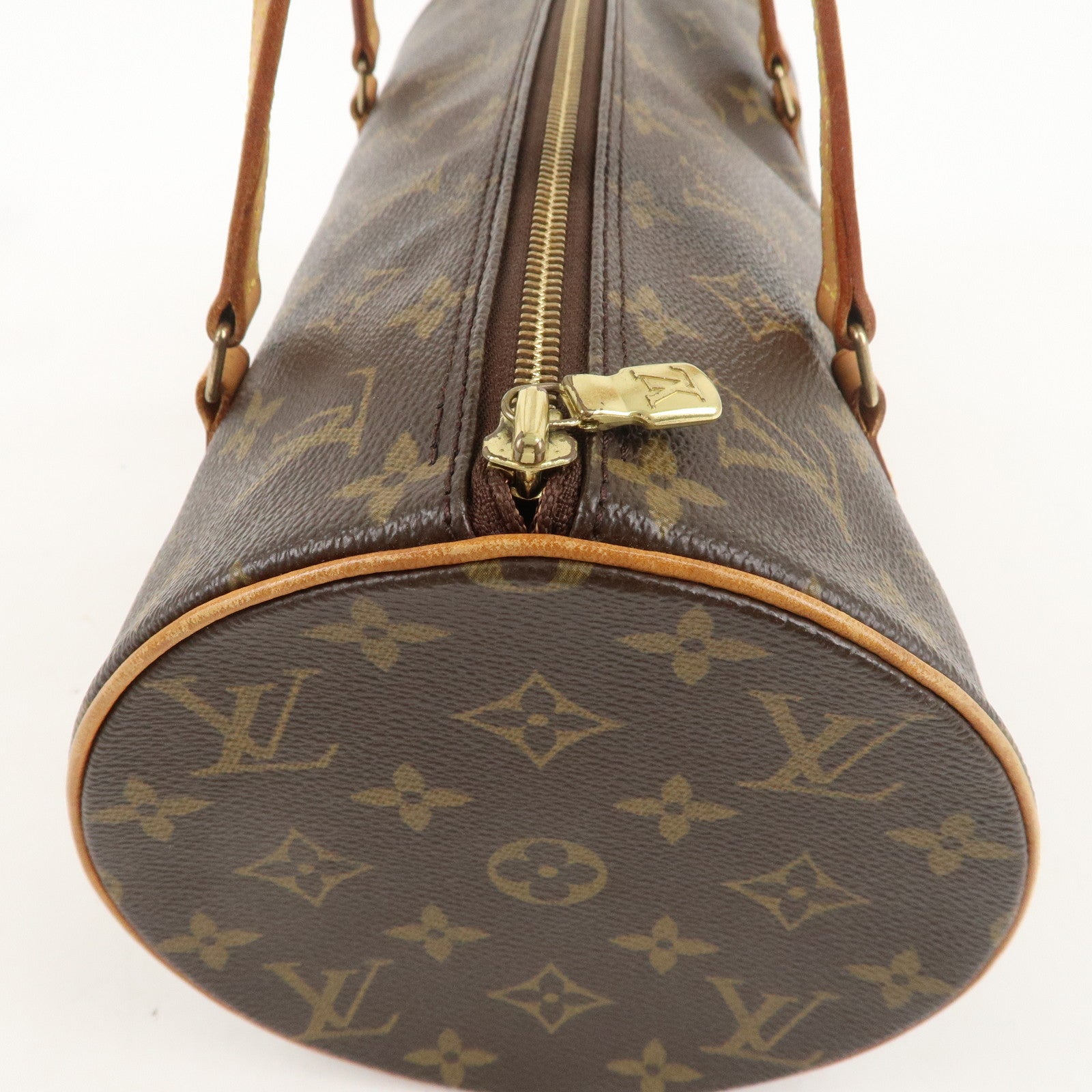 Louis Vuitton Monogram Papillon 30 Hand Bag Brown M51385