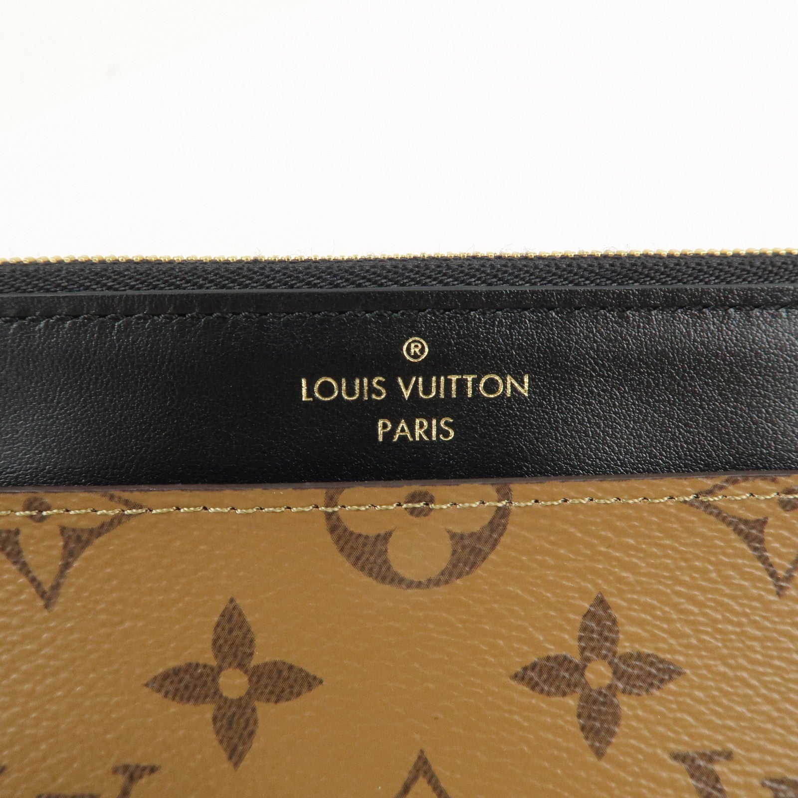 Louis Vuitton Monogram Reverse Slim Purse Card Case M80390 Used