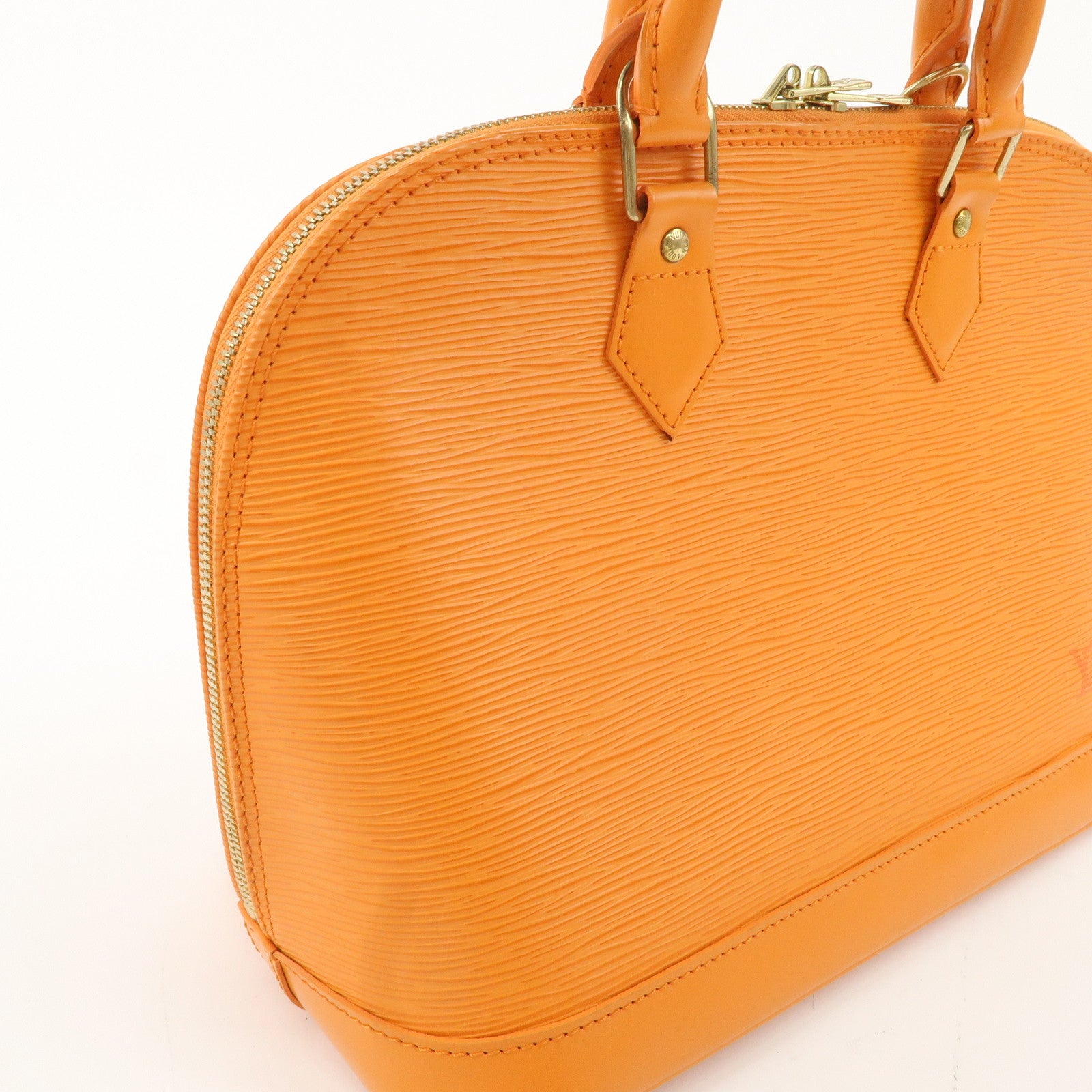 Louis Vuitton Epi Alma Hand Bag Mandarin Orange M5124H Used