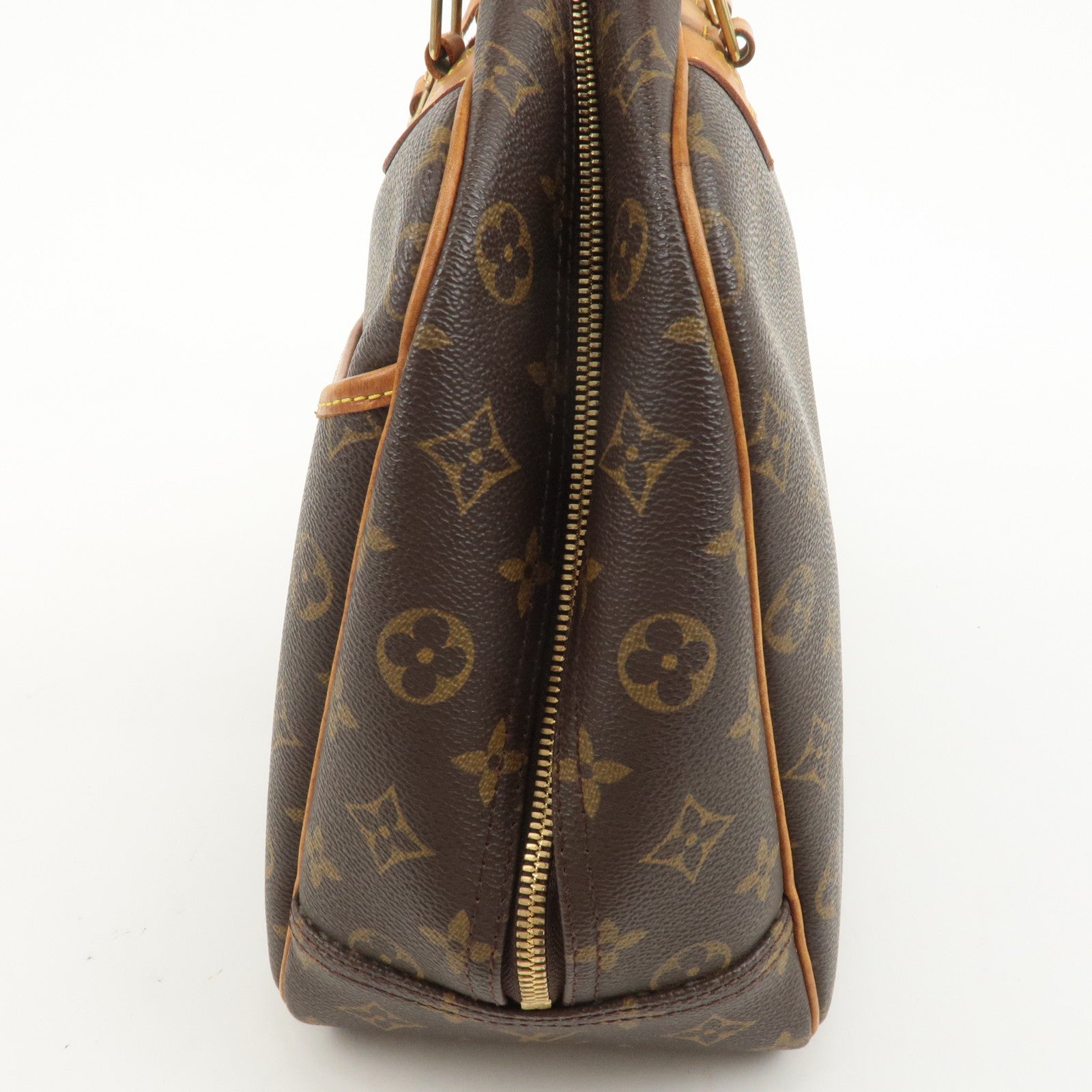 Louis Vuitton Monogram Deauville Hand Bag Brown M47270