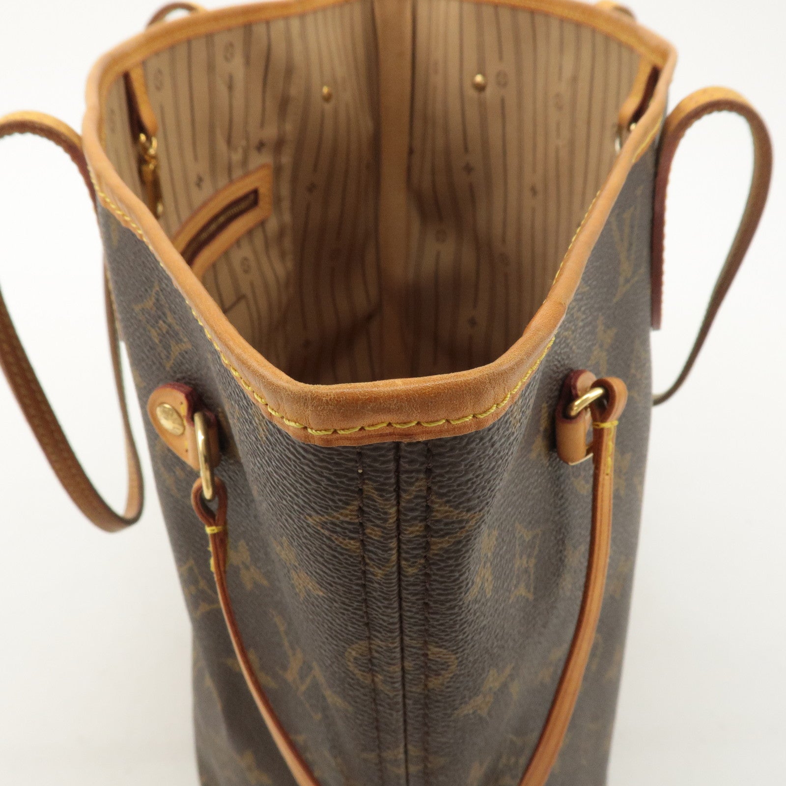 Louis Vuitton Monogram Neverfull MM Tote Bag Brown M40995