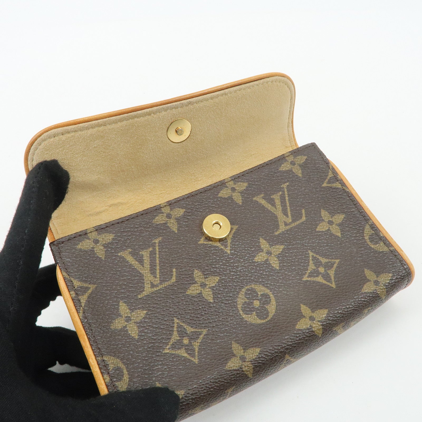 Louis Vuitton Monogram Pochette Florentine Waist Bag Belt S M51855